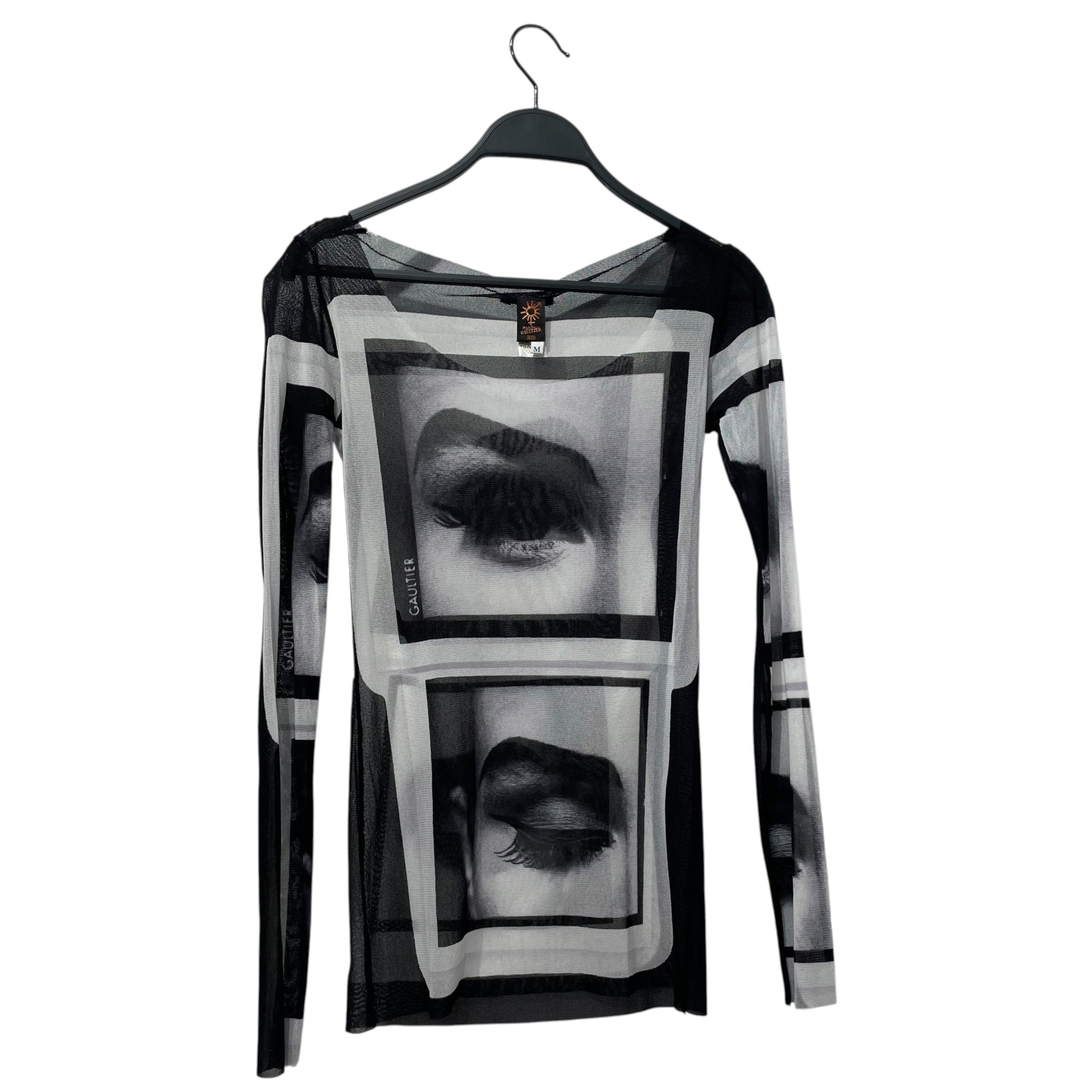 Jean Paul Gaultier/T-Shirt/M/All Over Print/Polyester/WHT/EYE PRINT view 1