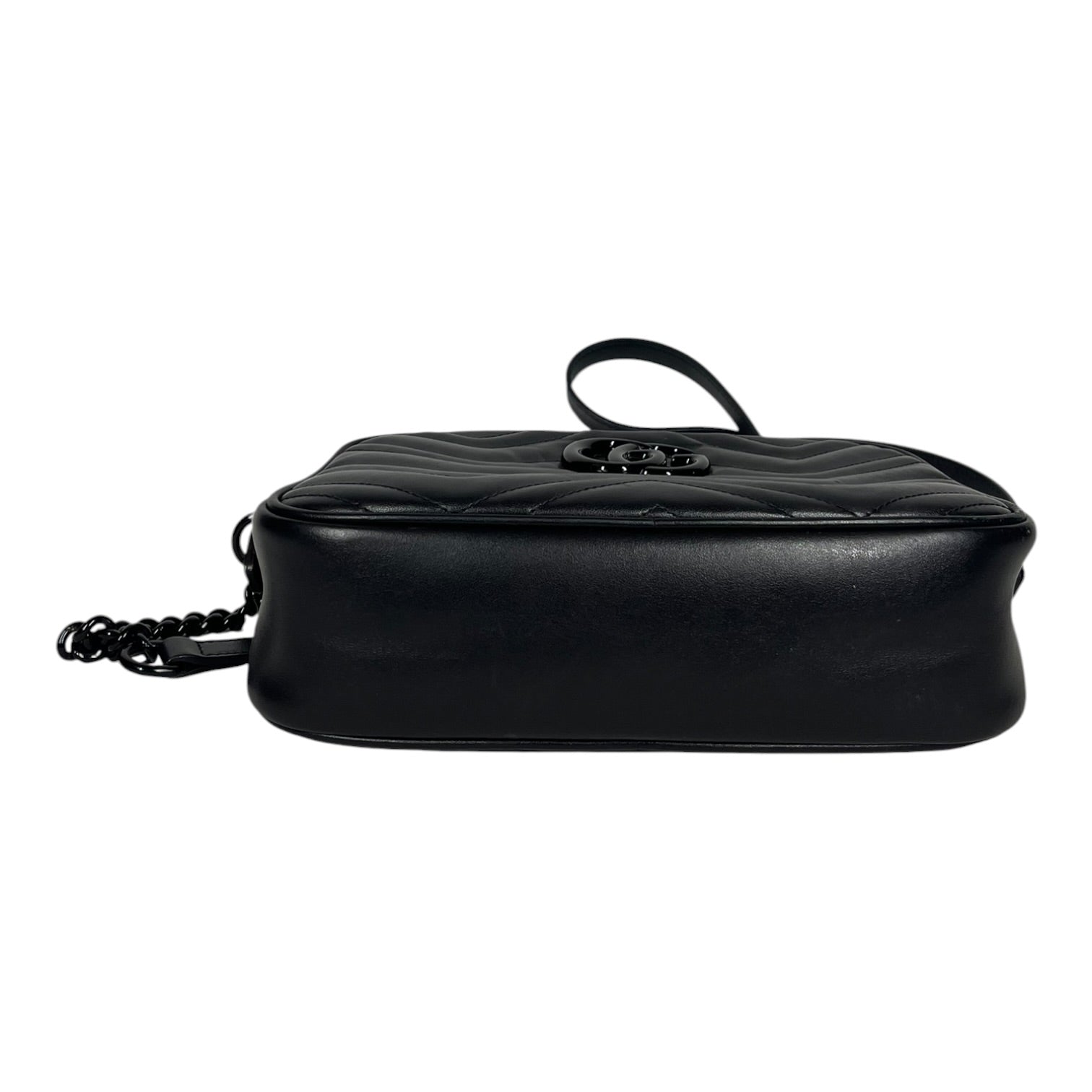 GUCCI/Cross Body Bag/Leather/BLK/marmont view 3