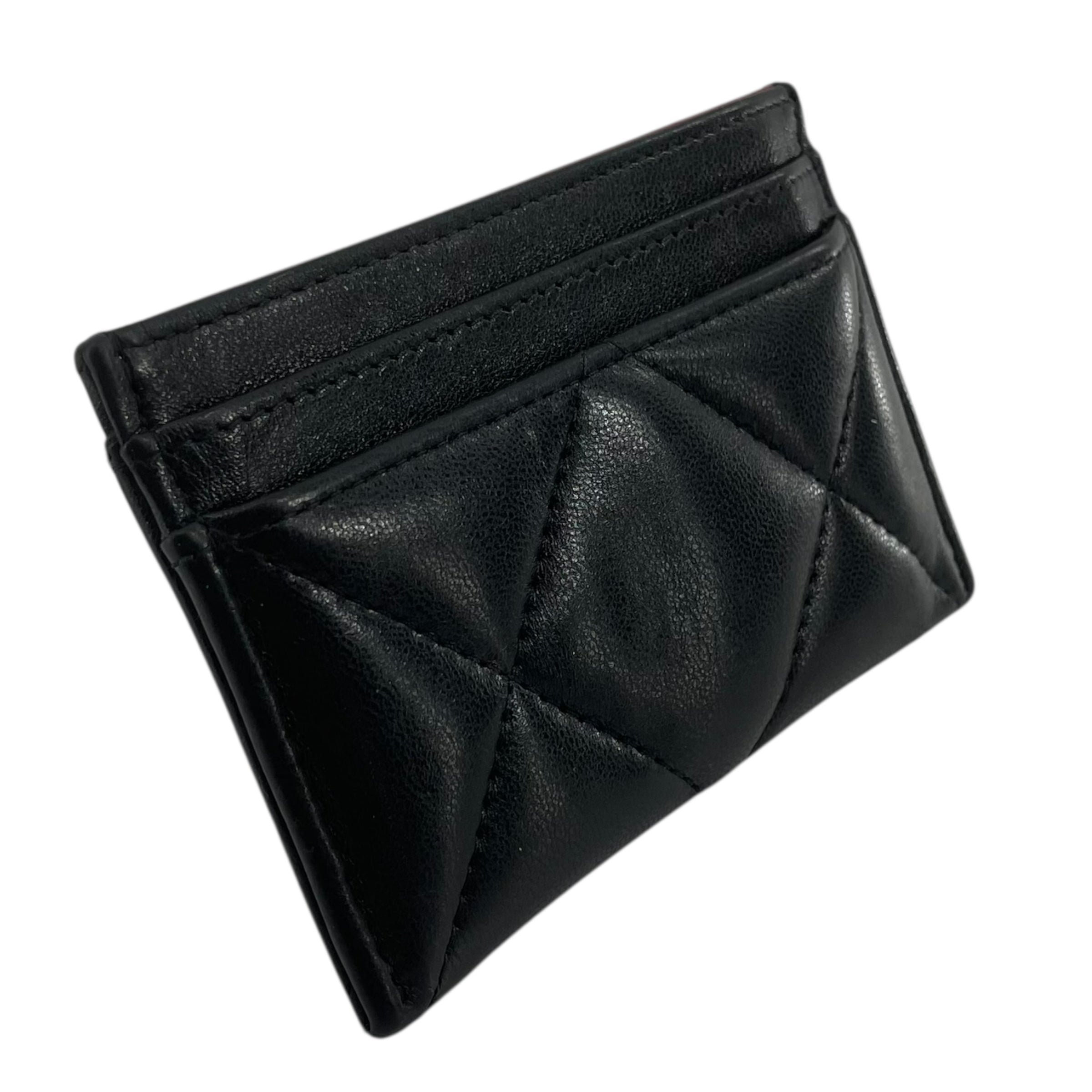 CHANEL/Wallet/Leather/BLK/GLD CHAIN CC view 2