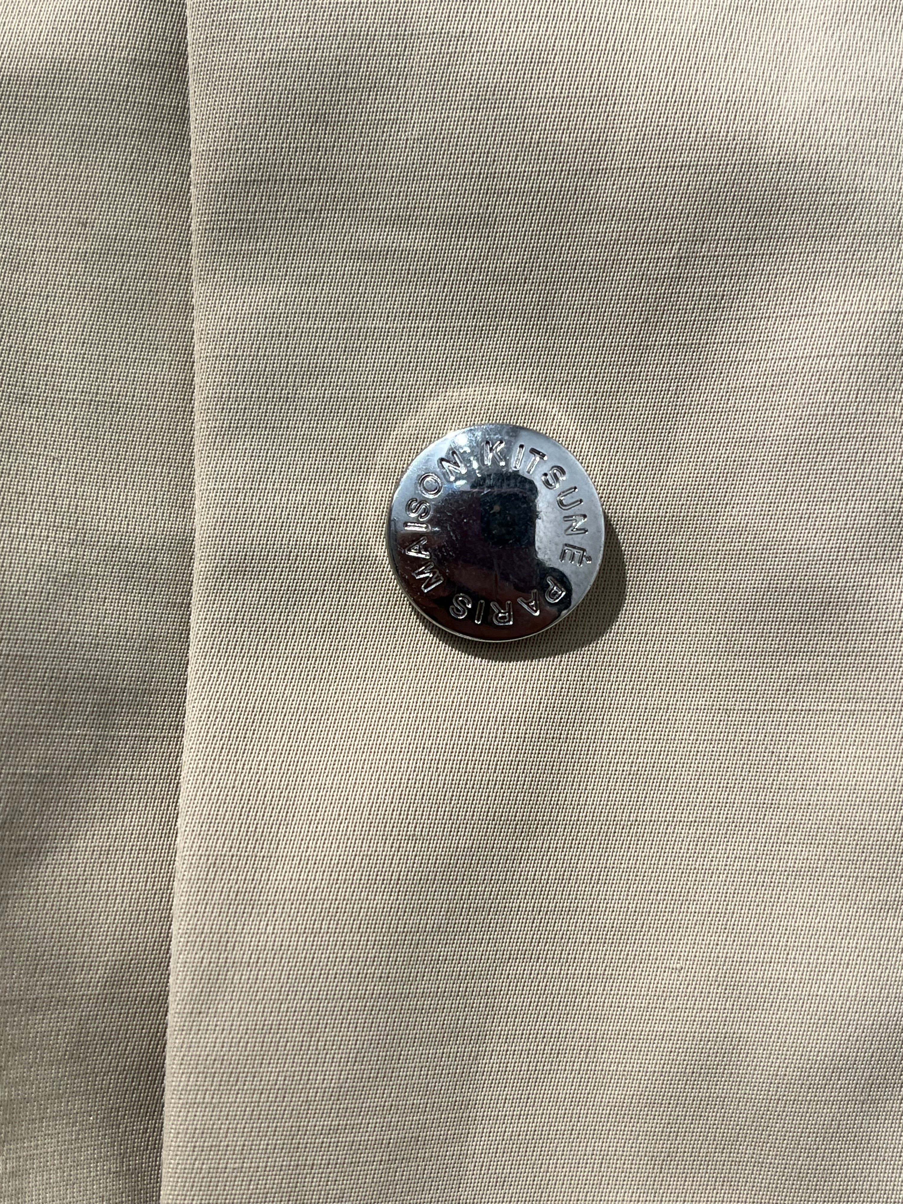 MAISON KITSUNE/Coat/M/Cotton/BEG/SCOOTERS ON INSIDE LINING view 4