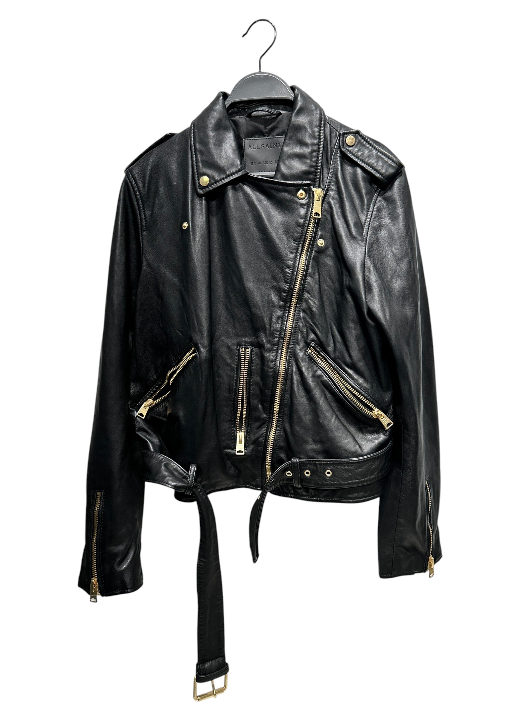 ALLSAINTS/Leather Jkt/10/Leather/BLK/BALFERN BIKER view 1