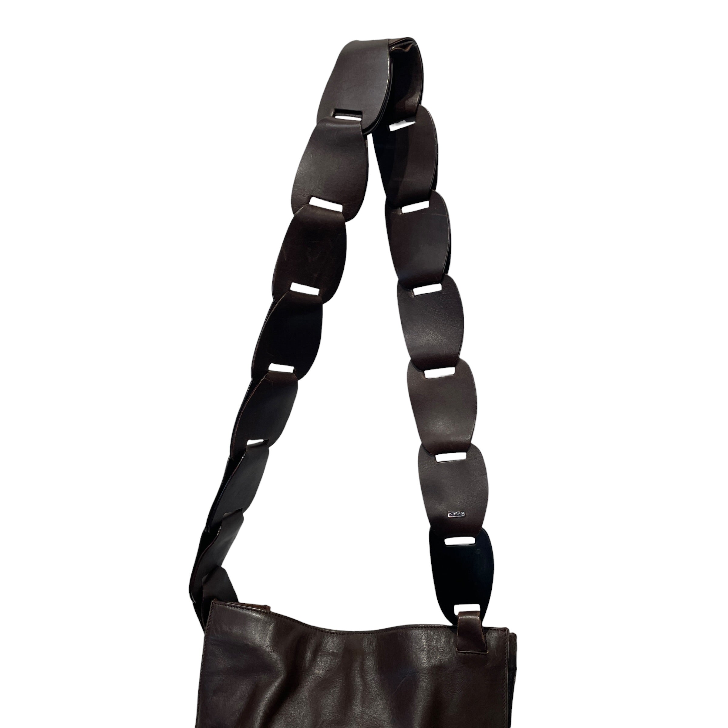 GUCCI/Tote Bag/Leather/BRW/1997 TOM FORD INTERLOCKING BAG view 3