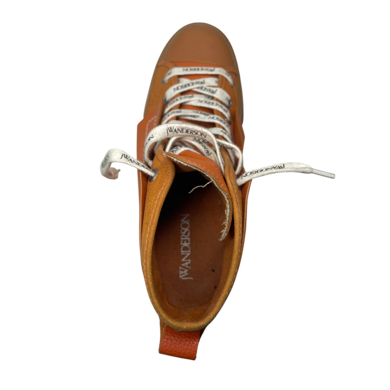 JW ANDERSON(J.W.ANDERSON)/Hi-Sneakers/US 8/Leather/ORN/panelled sneakers
