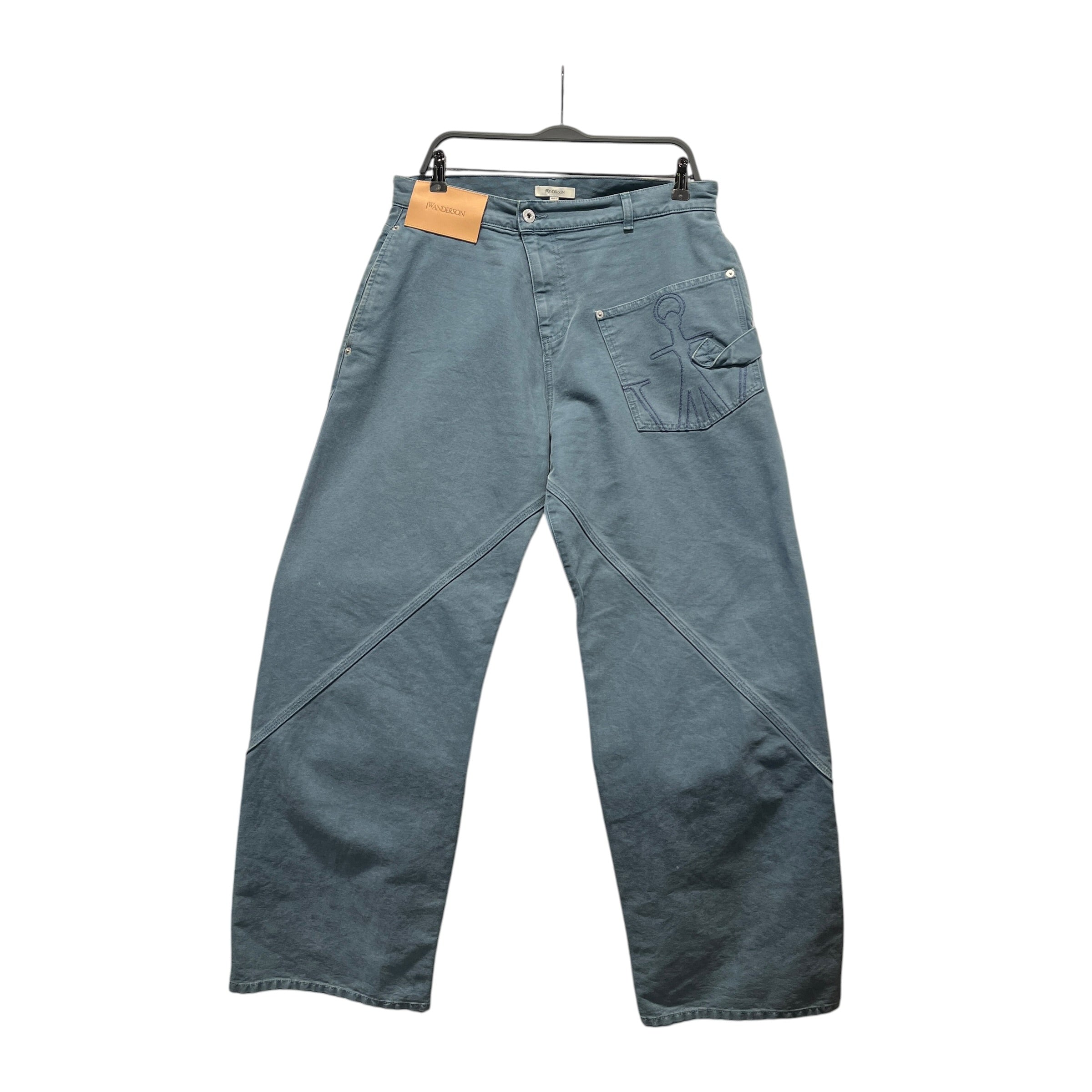 JW ANDERSON(J.W.ANDERSON)/Carpenter Pants/33/Cotton/BLU/Graphic/emroidered pocket view 1