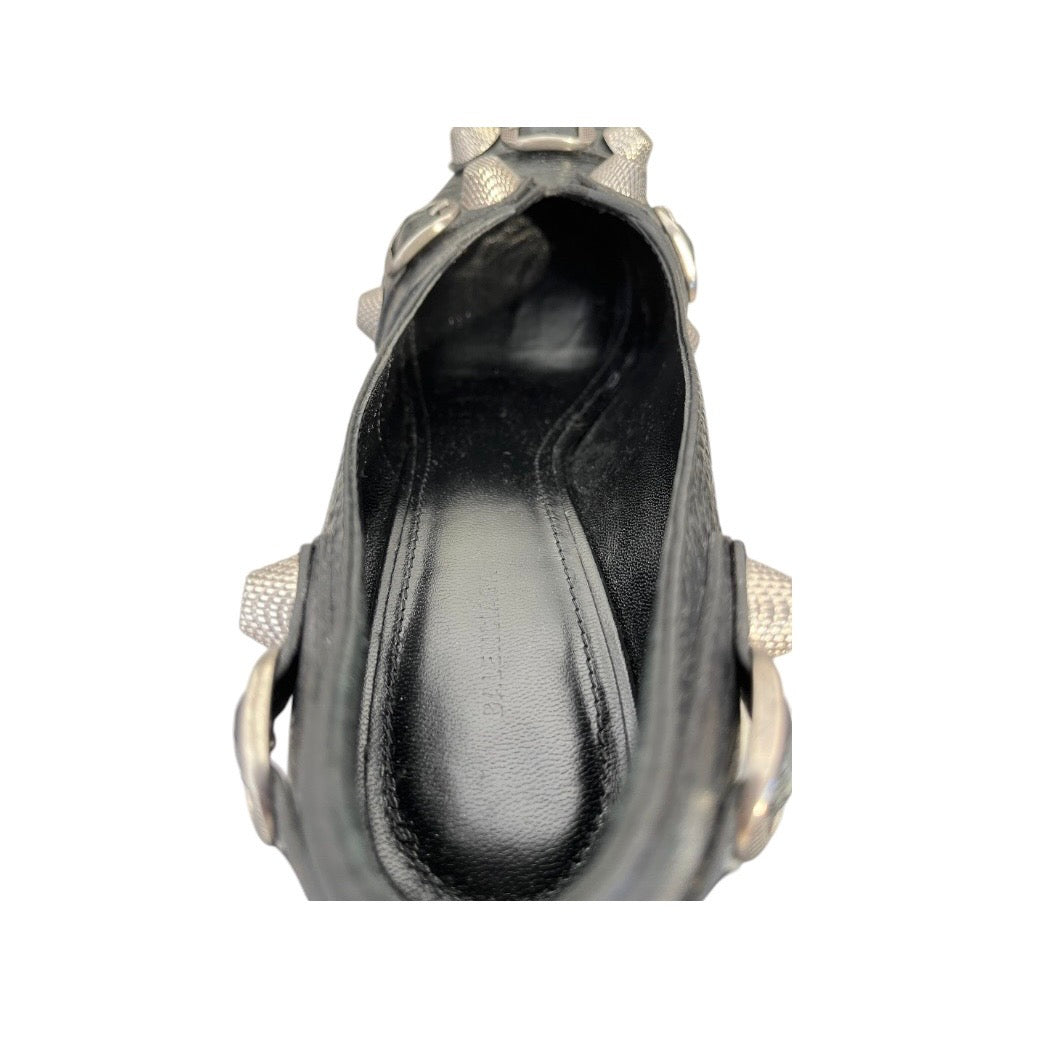 BALENCIAGA/Heels/EU 37/Leather/BLK/Cagole Pumps view 4