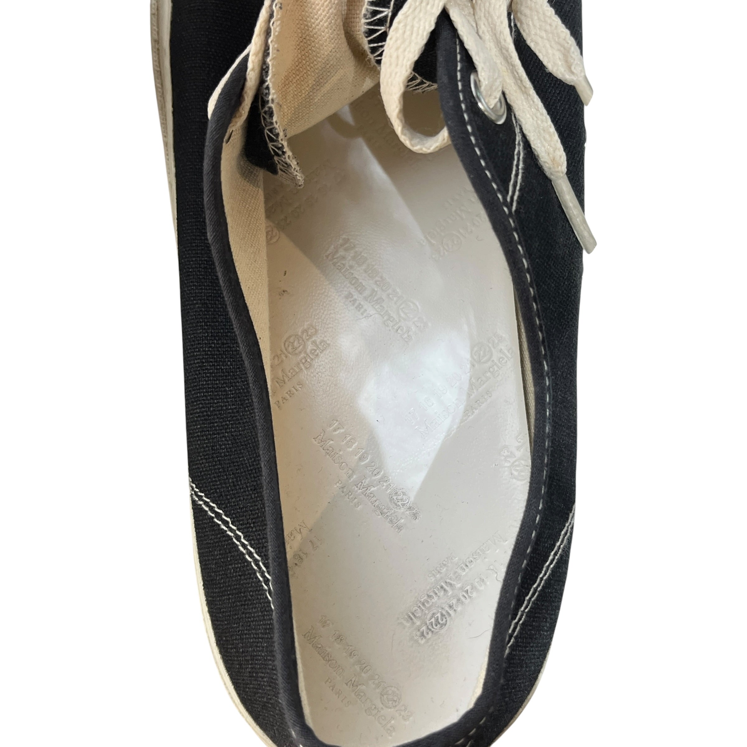 Maison Margiela/Low-Sneakers/EU 45/Cotton/BLK/Tabi Low view 3