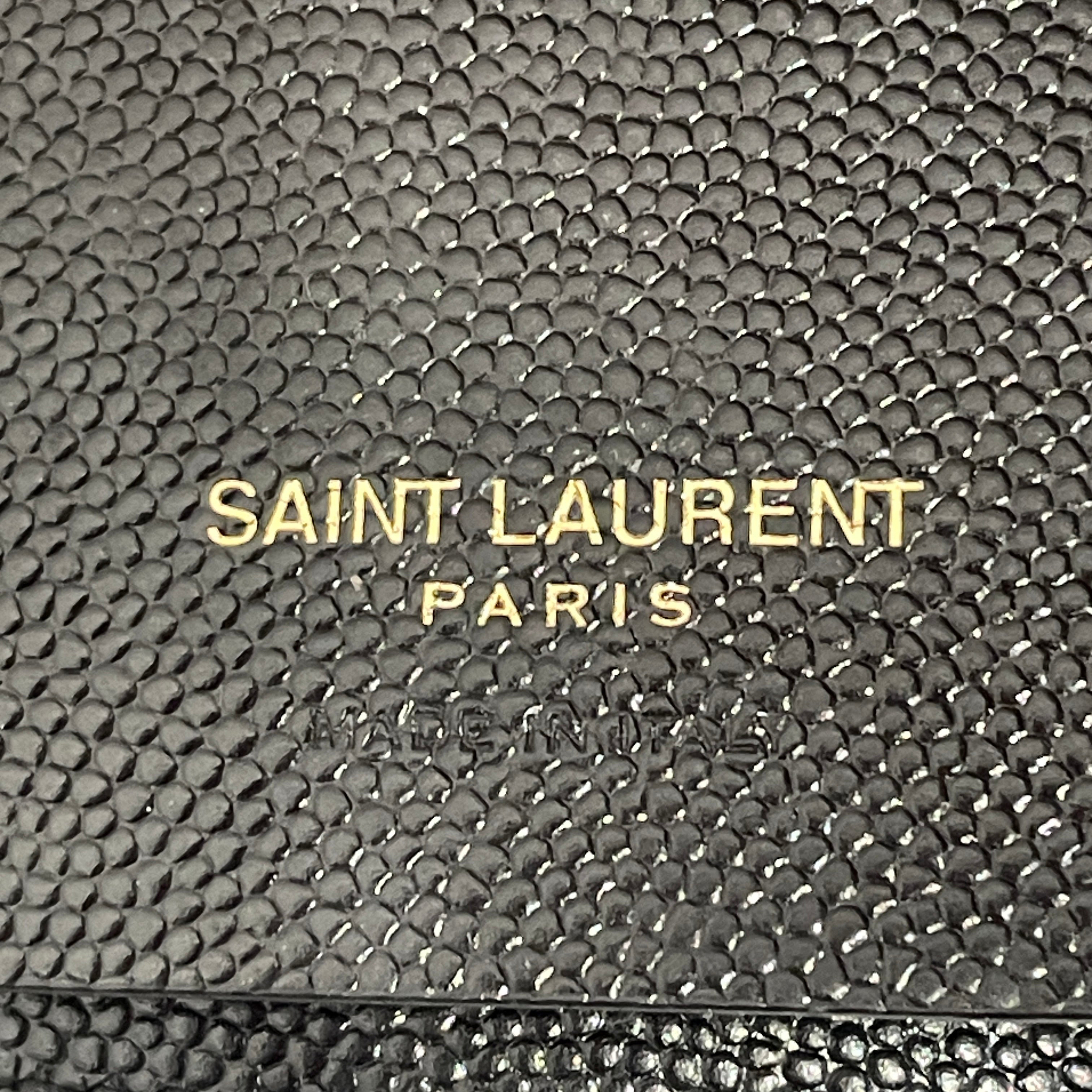 YVES SAINT LAURENT/Bifold Wallet/Leather/BLK/Cassandra Matelasse Keycase view 5