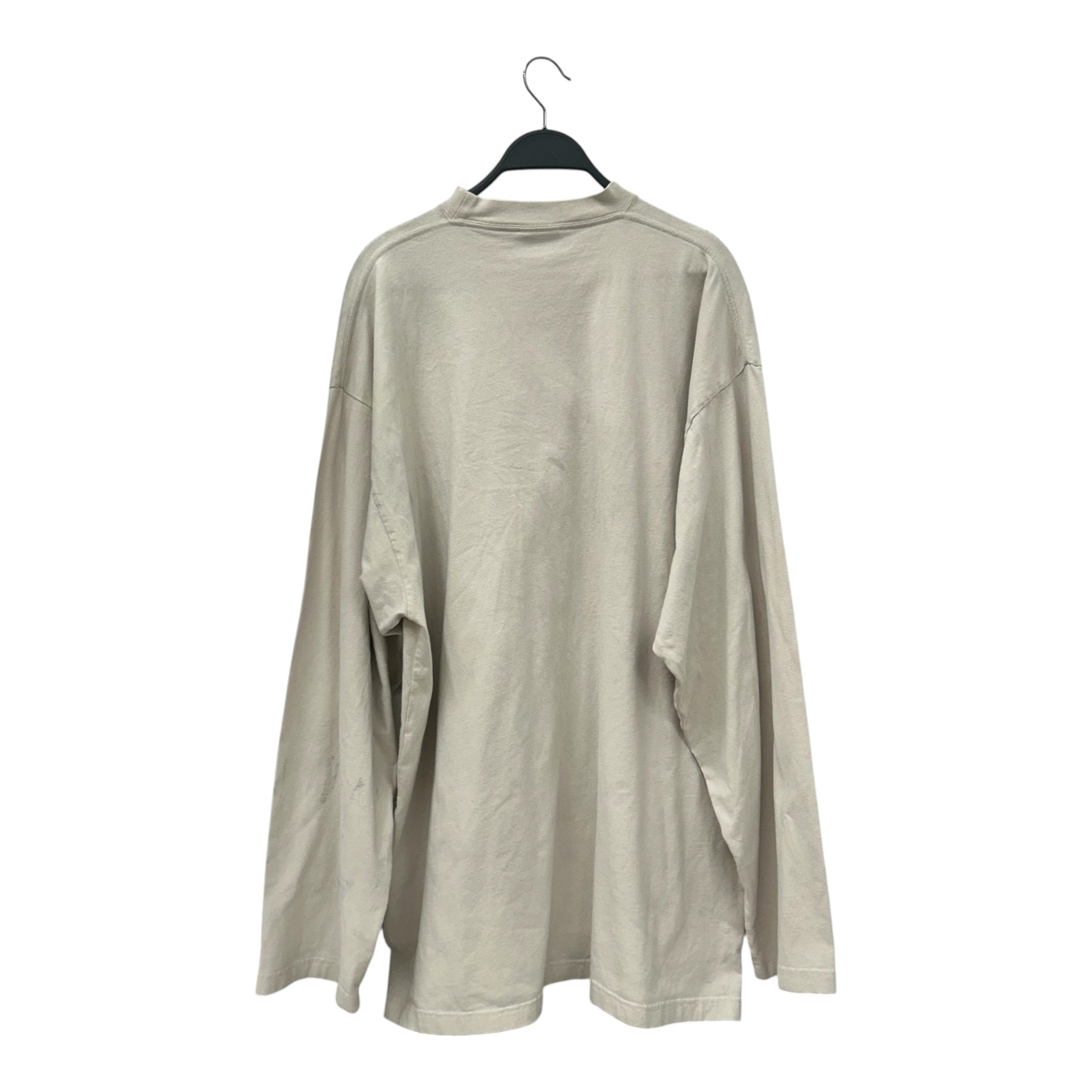 BALENCIAGA/LS T-Shirt/3/Cotton/CRM/XXXL EMBROIDERED LOGO view 2