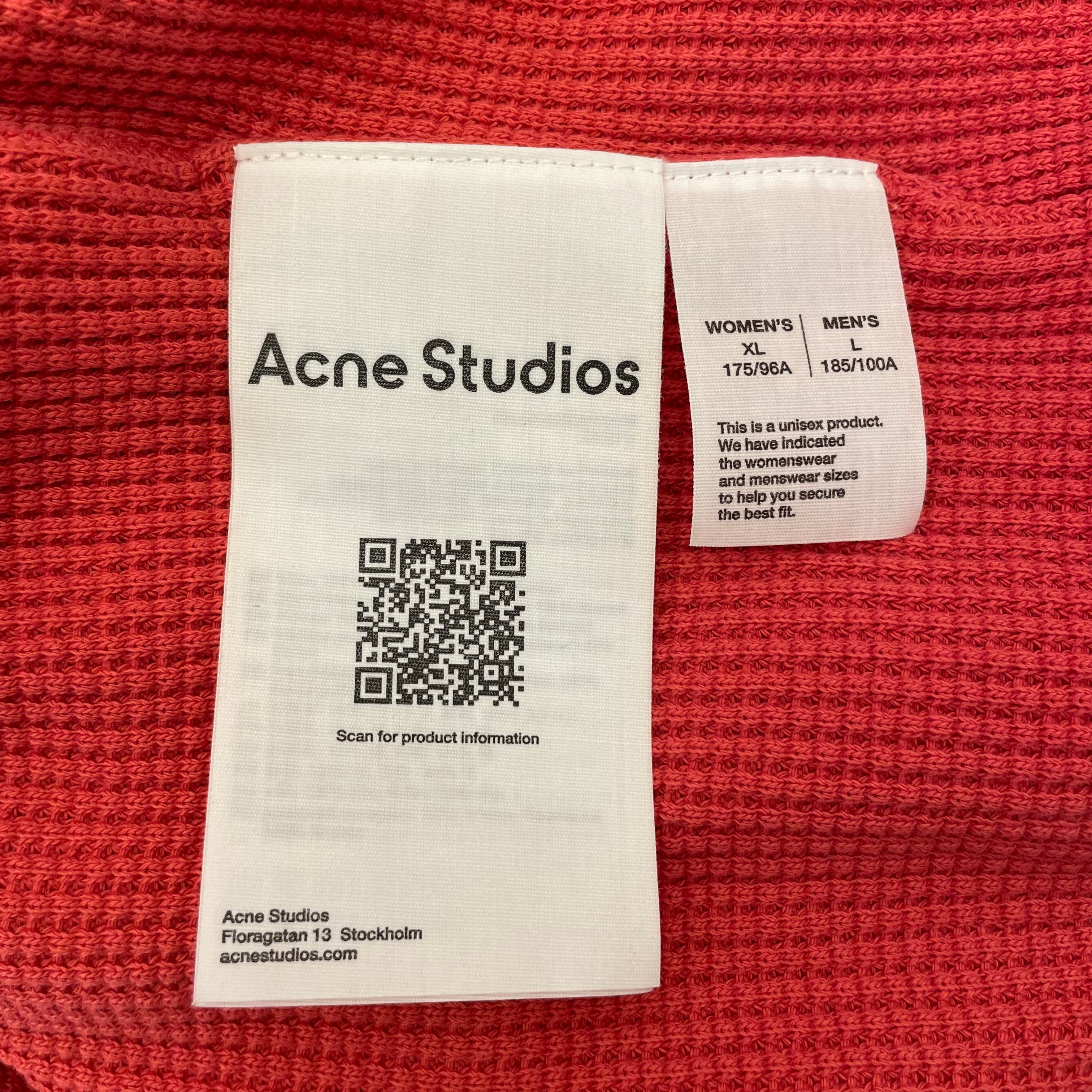 Acne Studios/Zip Up Hoodie/L/Cotton/PNK/SS 26 SPRAYED HOODIE view 4