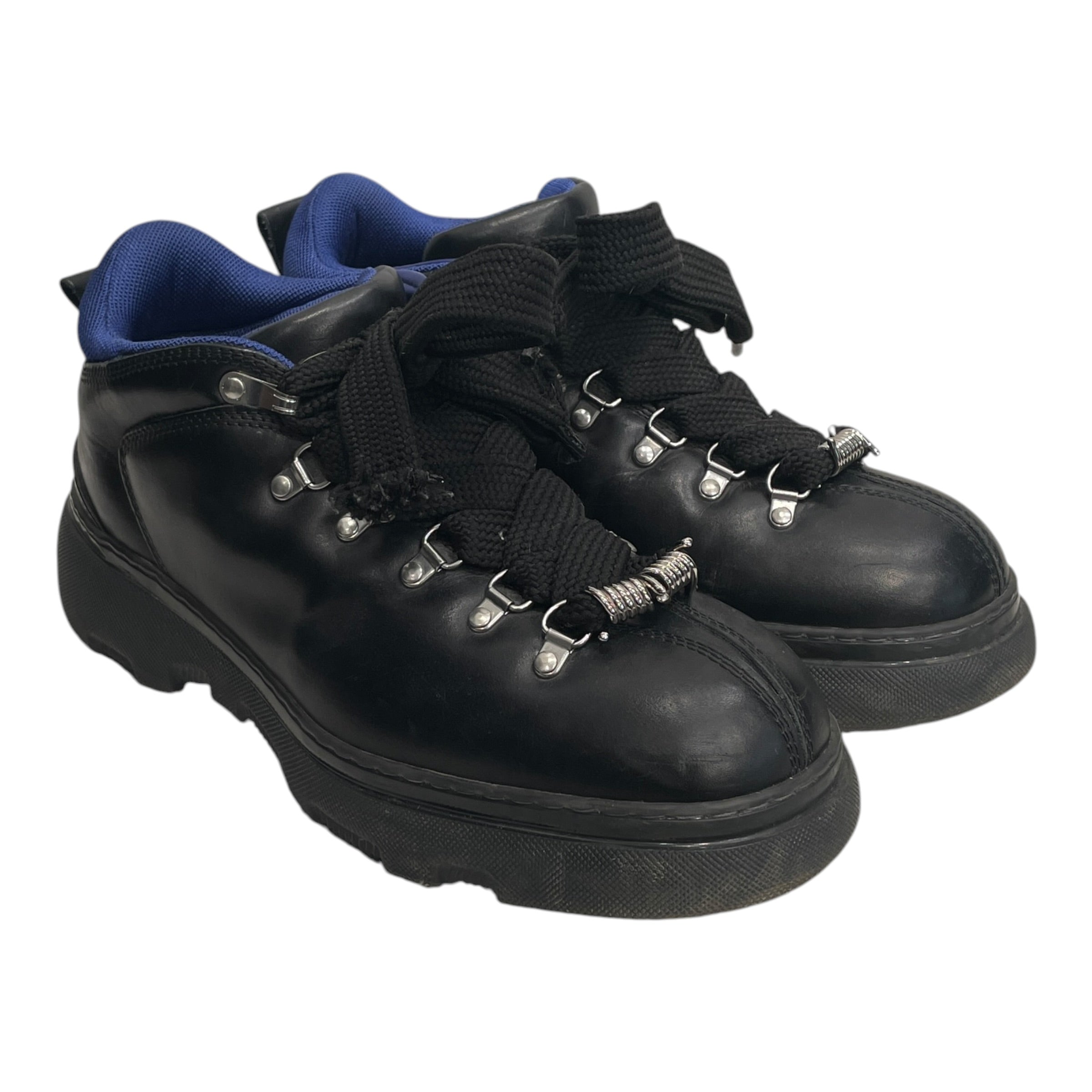 BURBERRY/Trekking Boots/EU 46/Leather/BLK/TREK LEATHER LACE UP BOOTS view 1