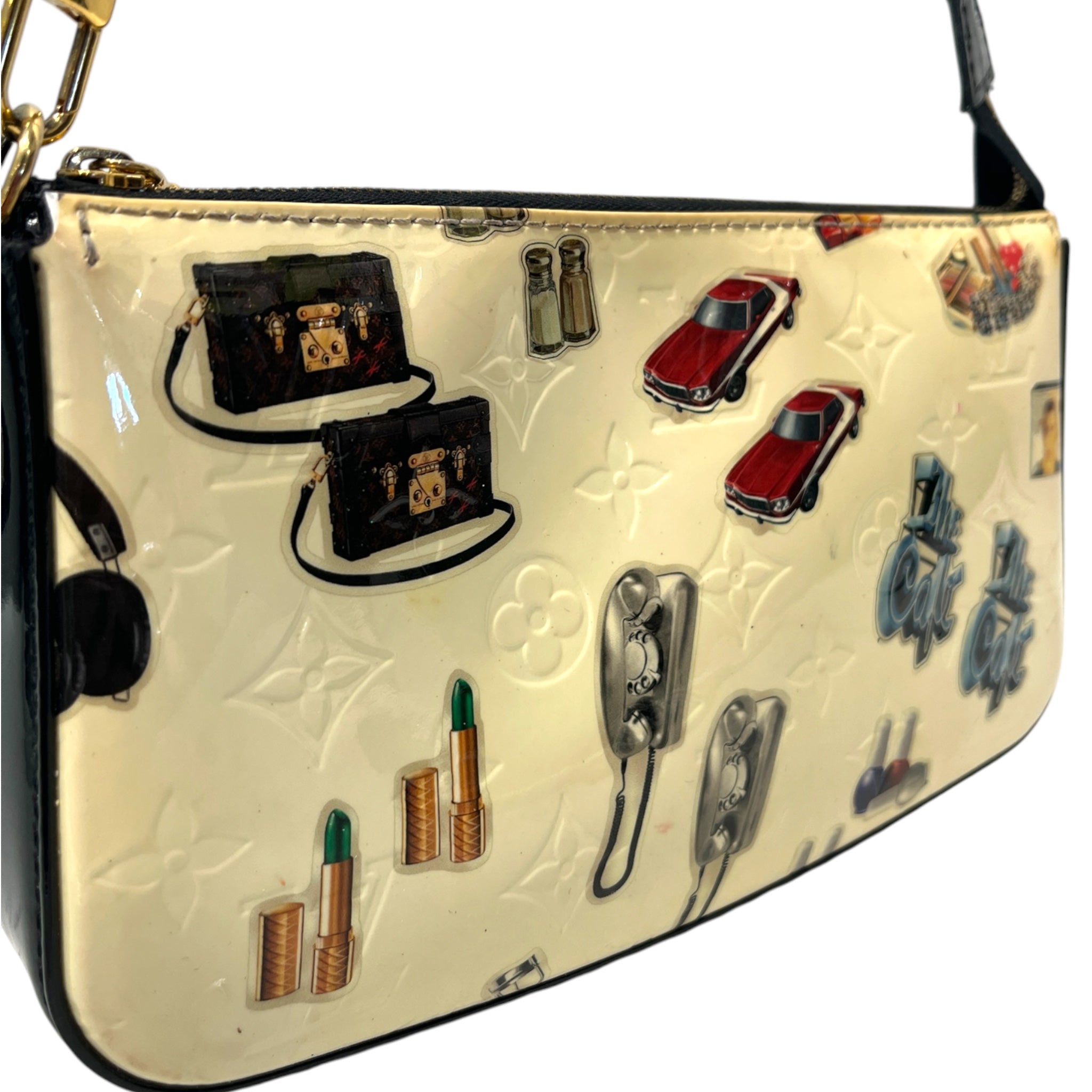 LOUIS VUITTON/Hand Bag/All Over Print/Leather/CRM/dr1105 view 6
