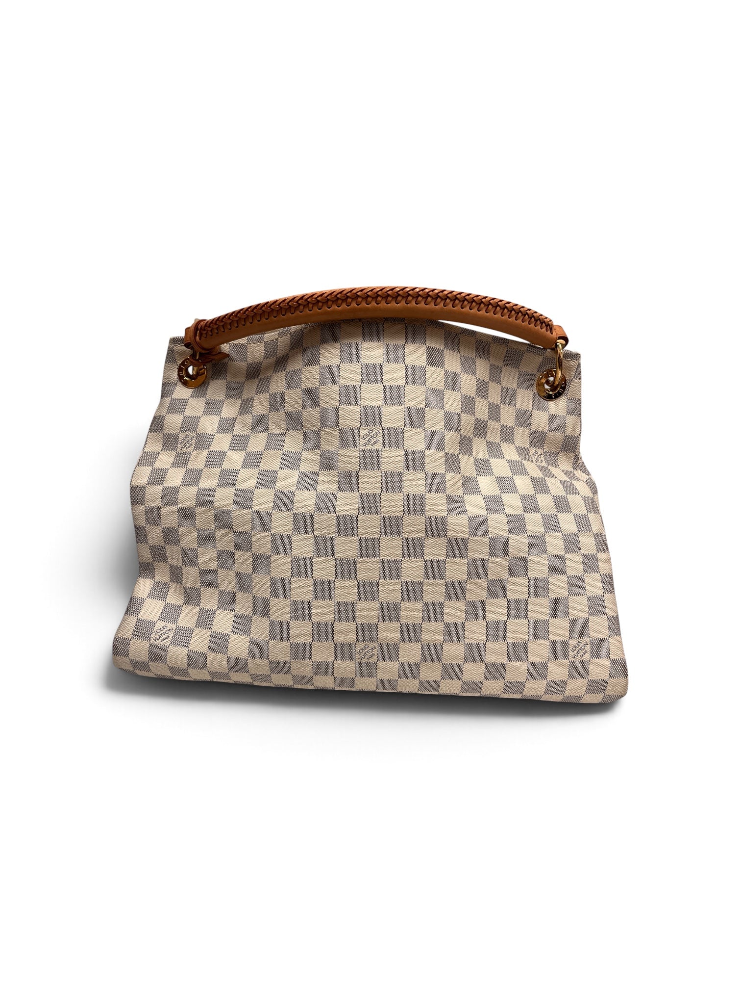 LOUIS VUITTON/Hand Bag/Gingham Check/Leather/CRM/AZUR ARTSY DAMIER view 2