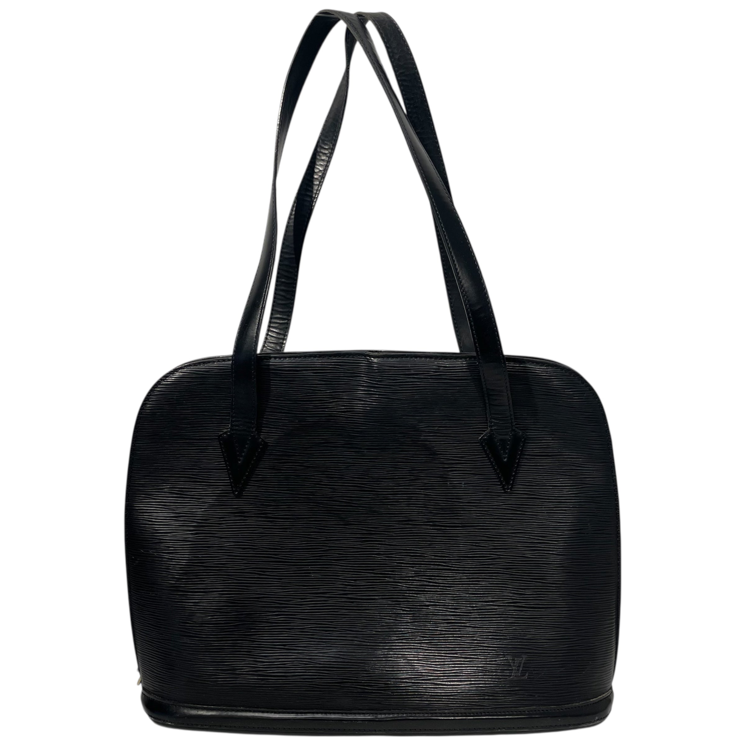 LOUIS VUITTON/Bag/Leather/BLK/LUSSAC EPI view 1