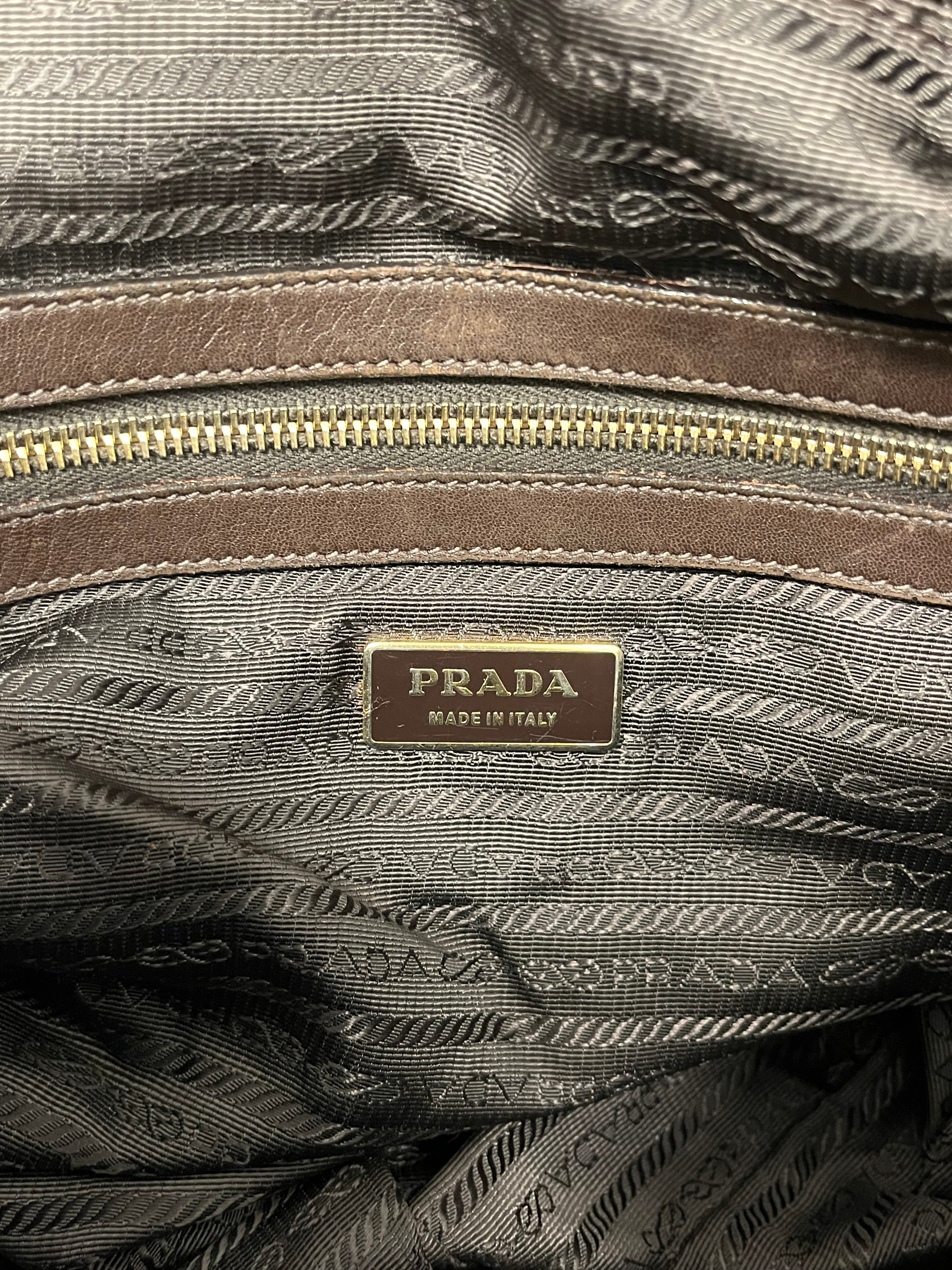 PRADA/Cross Body Bag/Leather/BRW/50 view 4