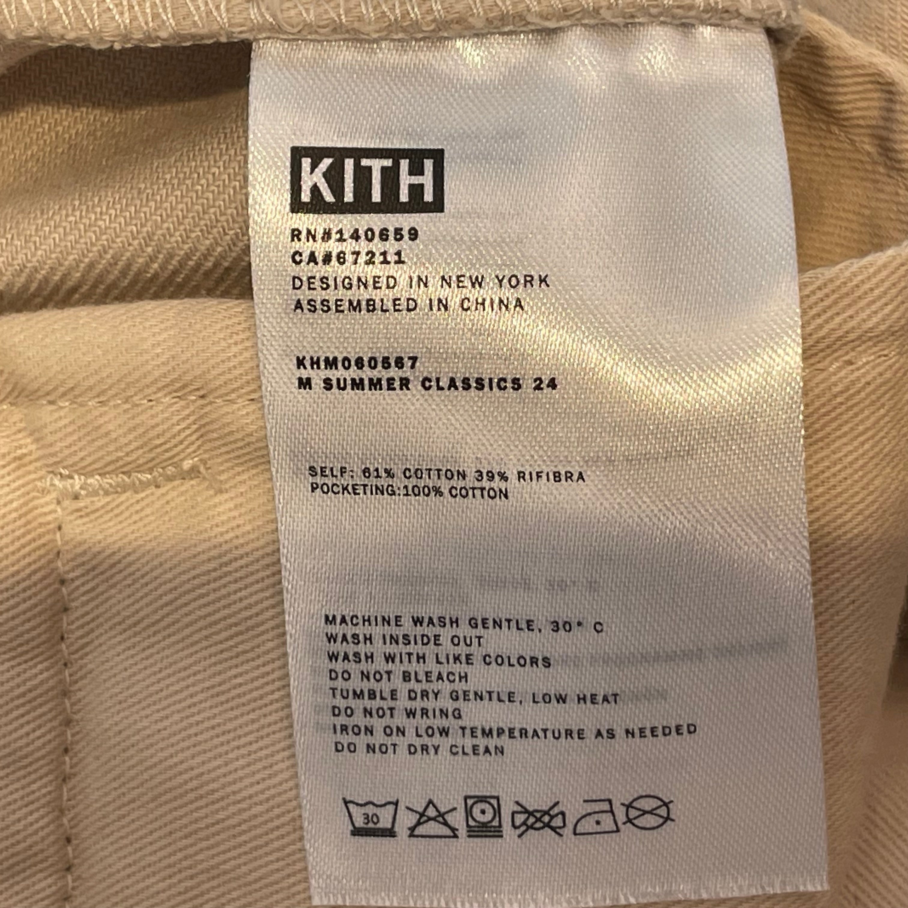 KITH/Pants/M/Cotton/CRM/SMALL LOGO ON LEFT POCKET view 5