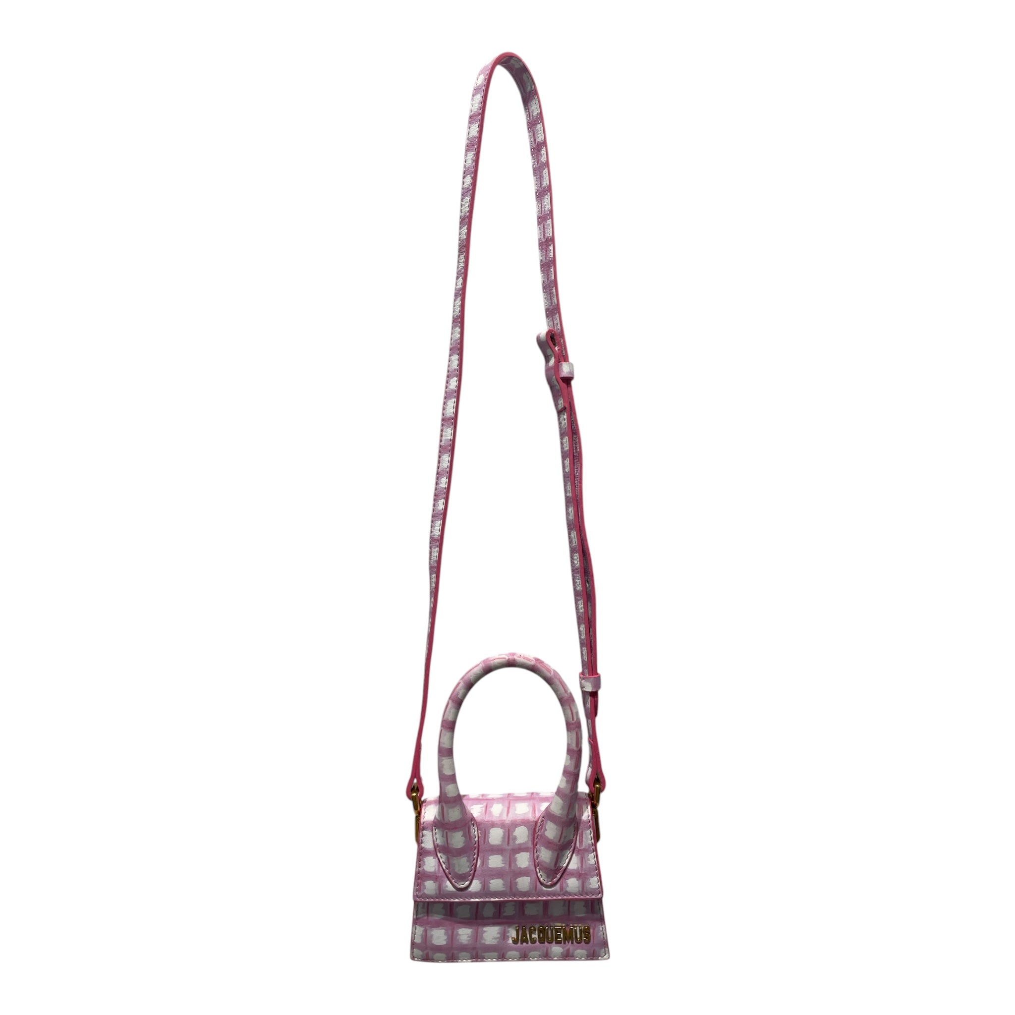 JACQUEMUS/Cross Body Bag/All Over Print/Leather/PNK/mini view 1