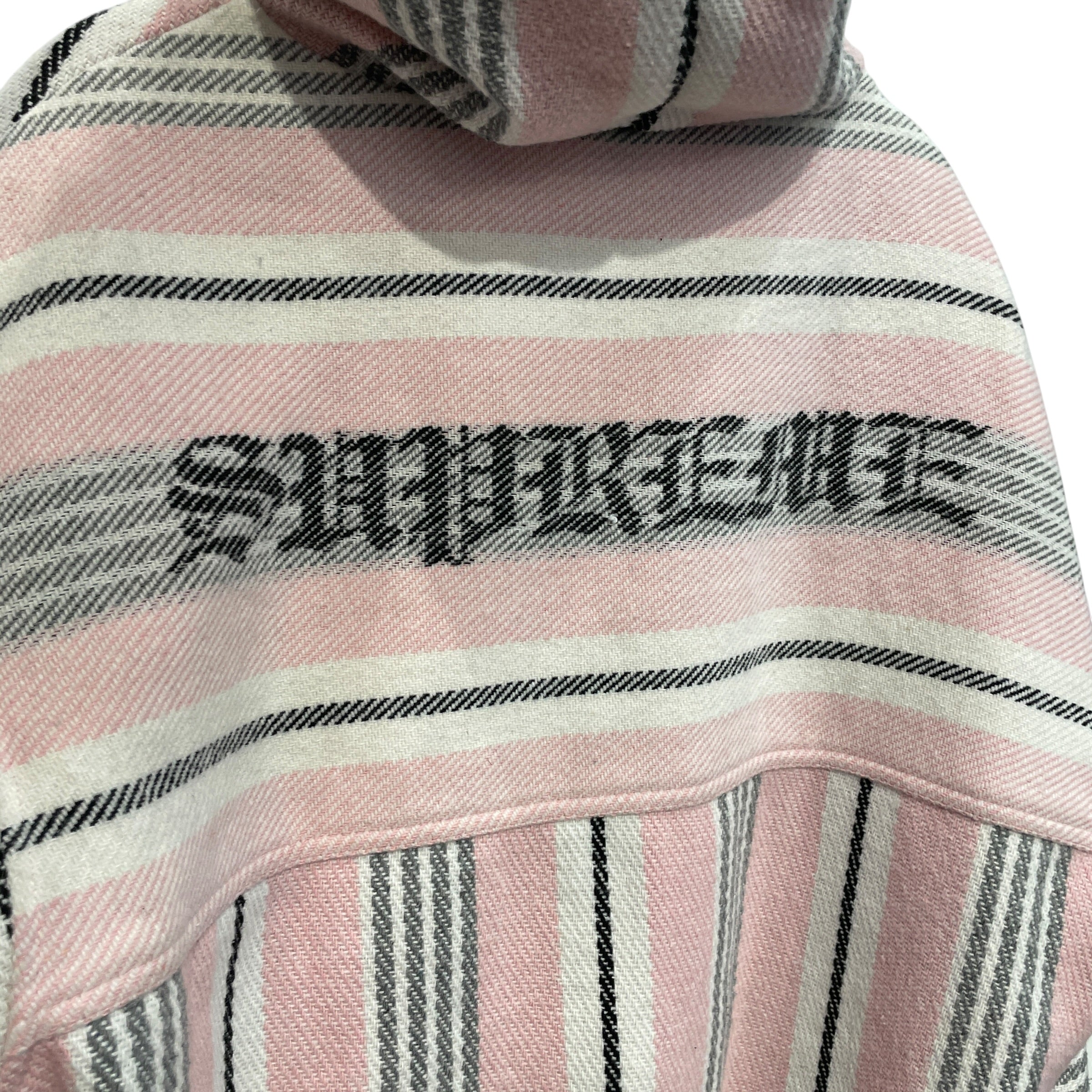 Supreme/Jacket/M/Polyester/PNK/Stripe/WOVEN HOODED JKT view 5