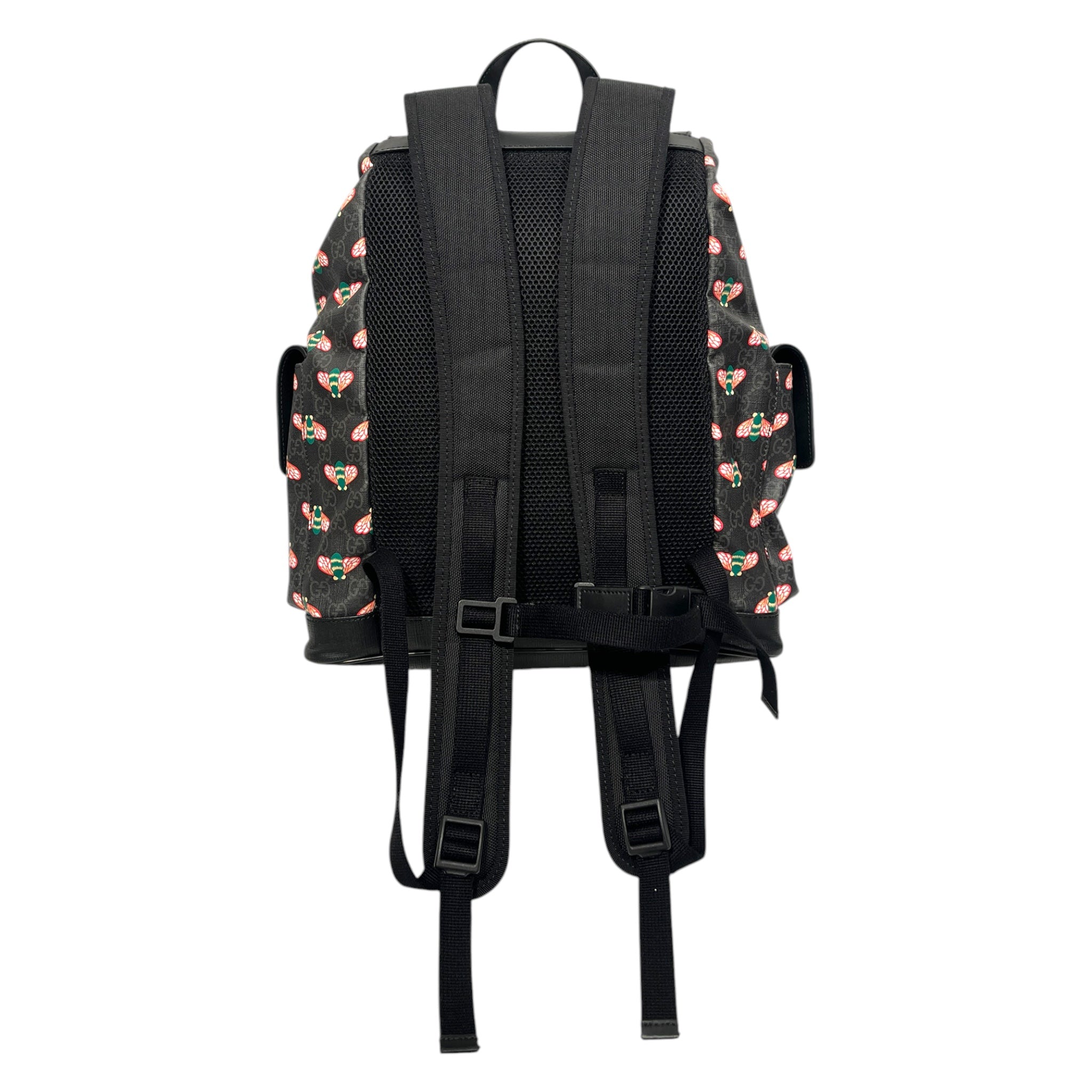 GUCCI/Backpack/Monogram/Leather/BLK/GUCCI BESTIARY WITH BEES view 3
