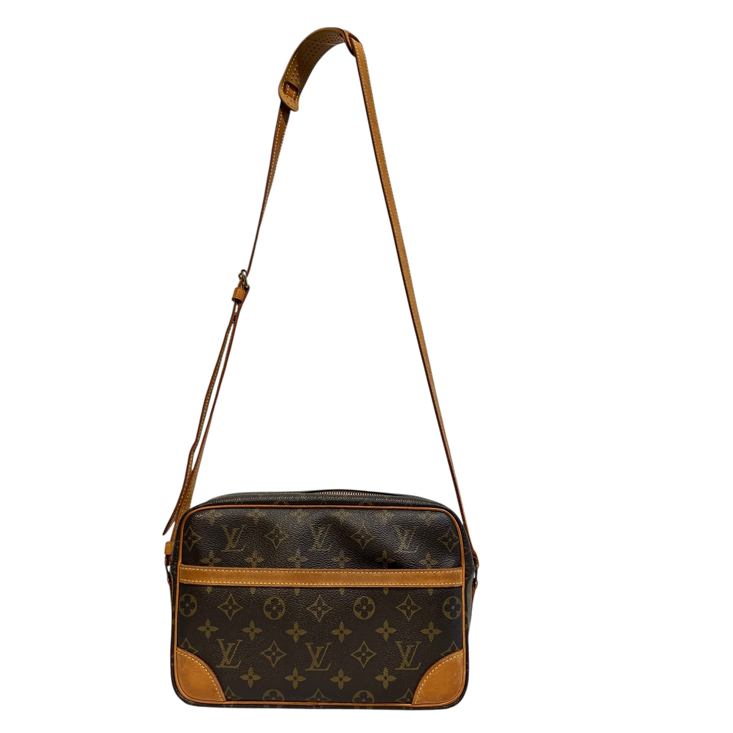 LOUIS VUITTON/Cross Body Bag/Monogram/Leather/BRW/Trocadero 27 view 1
