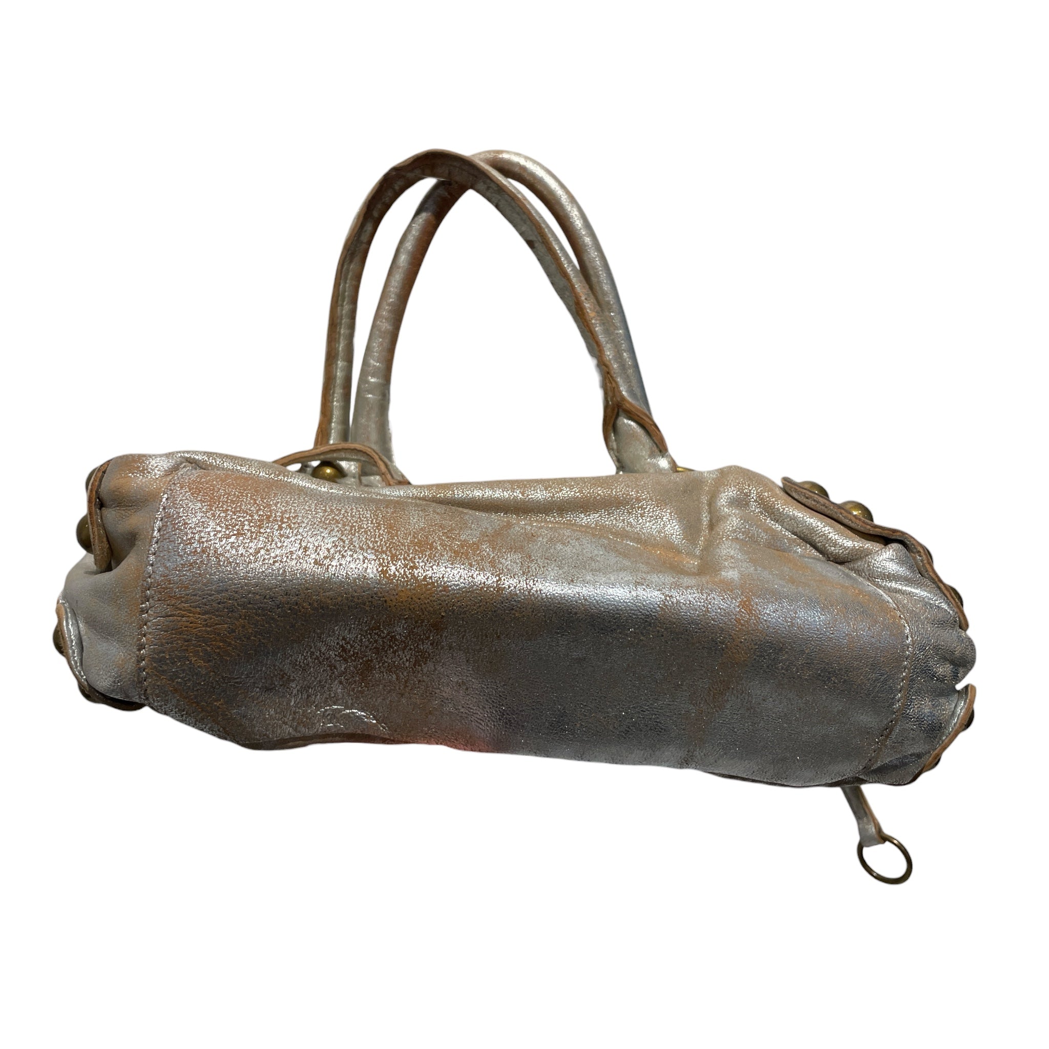 Linea Pelle/Hand Bag/Leather/SLV/metallic view 3