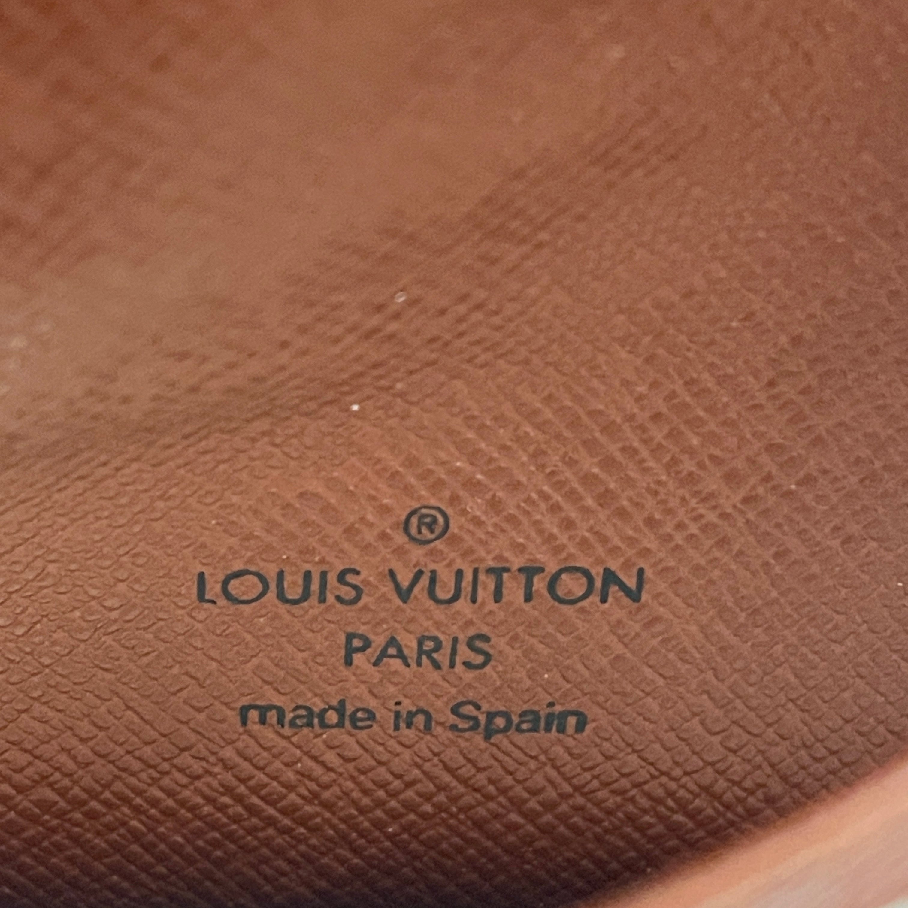 LOUIS VUITTON/Bifold Wallet/Monogram/Leather/BRW/ID Card Case view 3