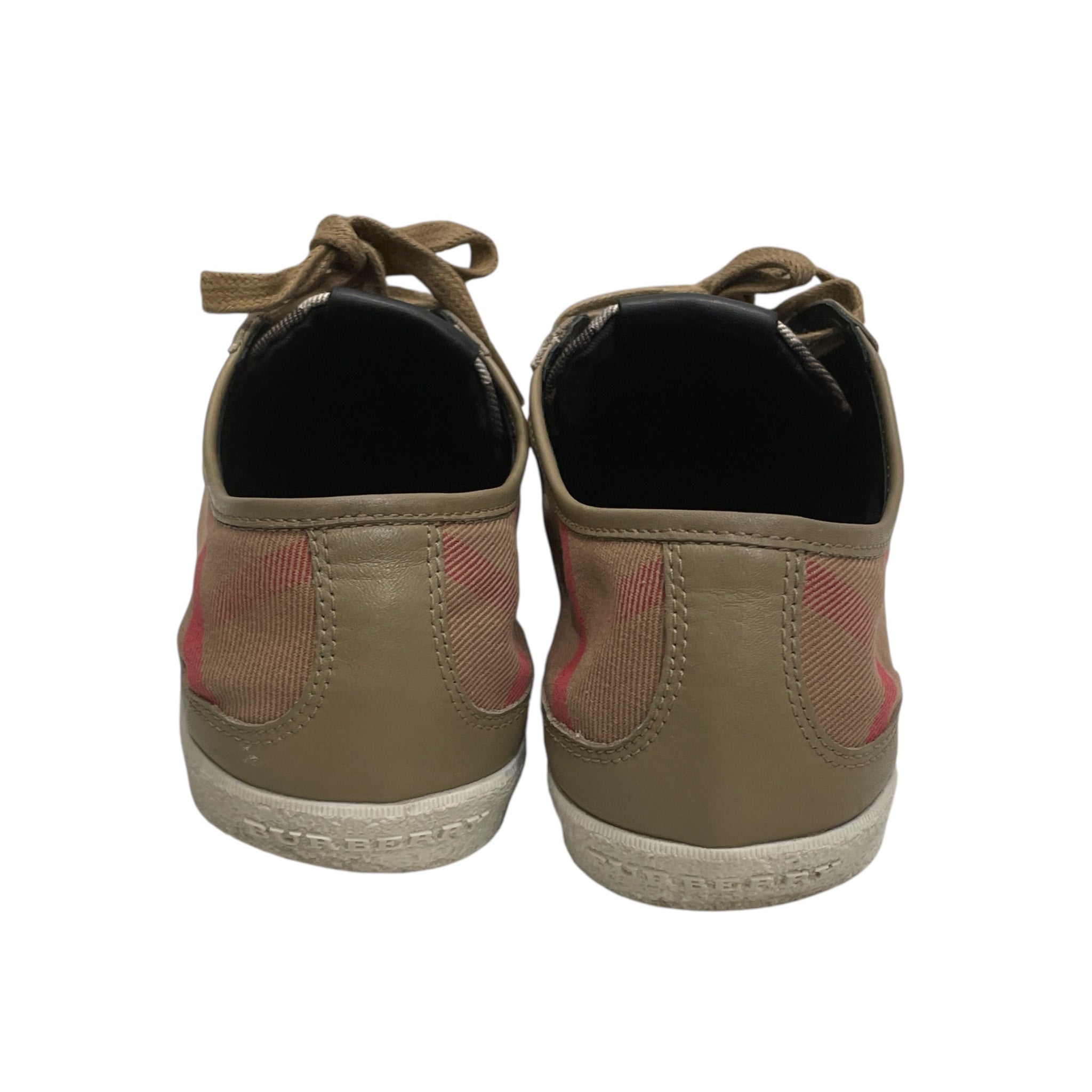 BURBERRY/Low-Sneakers/EU 41/Plaid/Cotton/MLT/TRAINER LACE UPS CLASSIC PLAID view 3