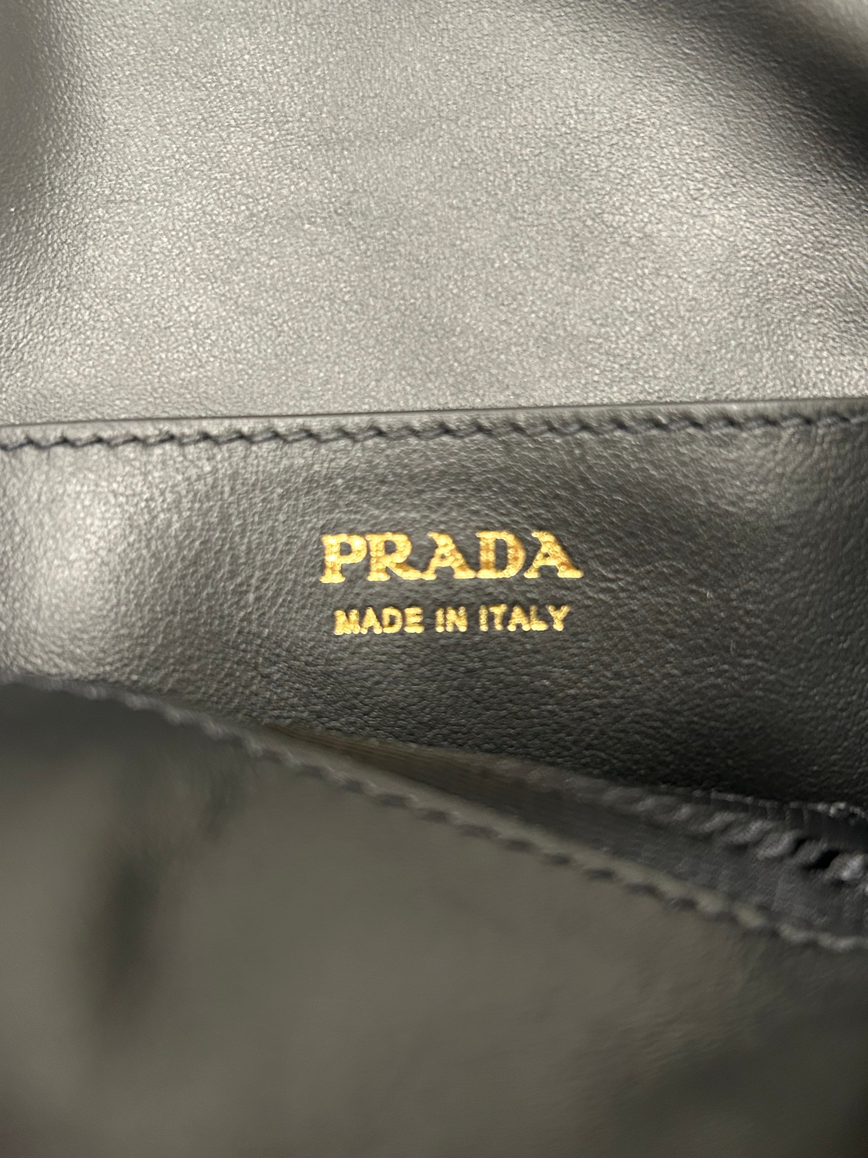 PRADA/Hand Bag/Leather/BLK/carry mini bag view 3