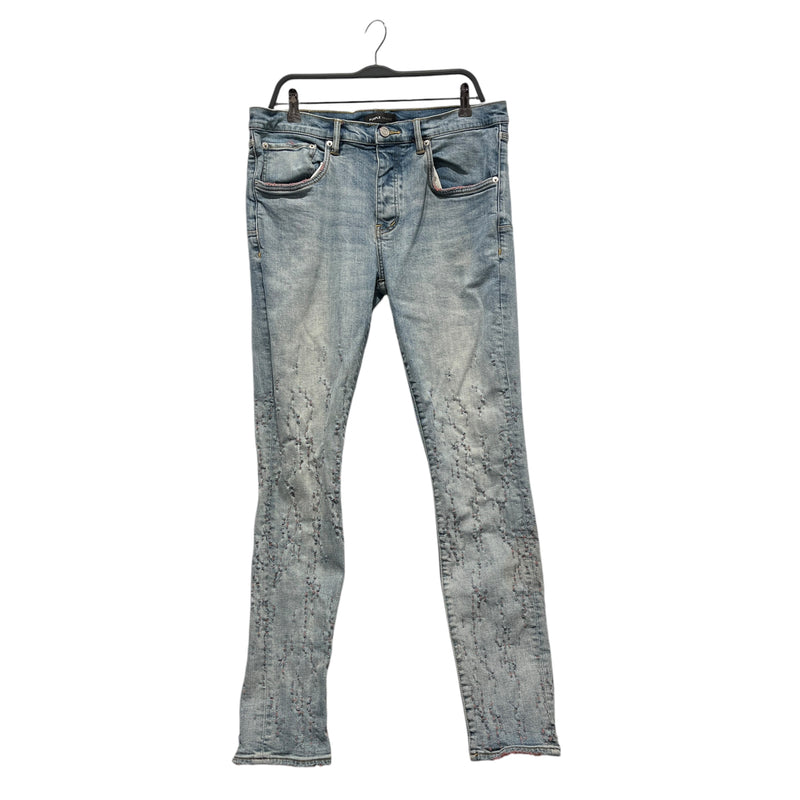 PURPLE BRAND/Skinny Pants/36/Denim/BLU/pink thread jeans