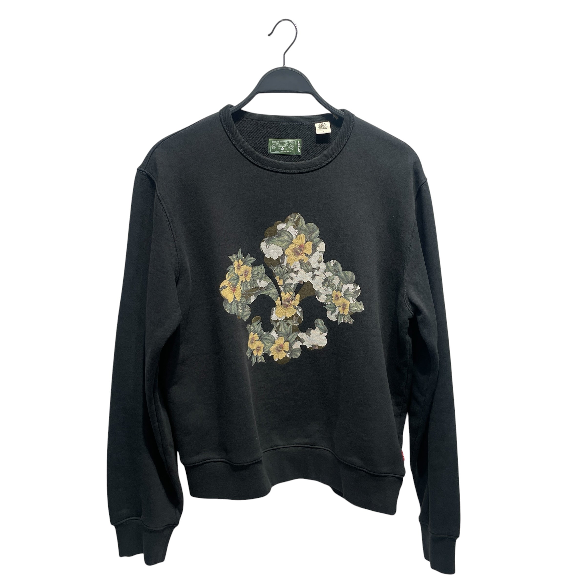 DENIM TEARS/Sweatshirt/M/Cotton/NVY/ view 1