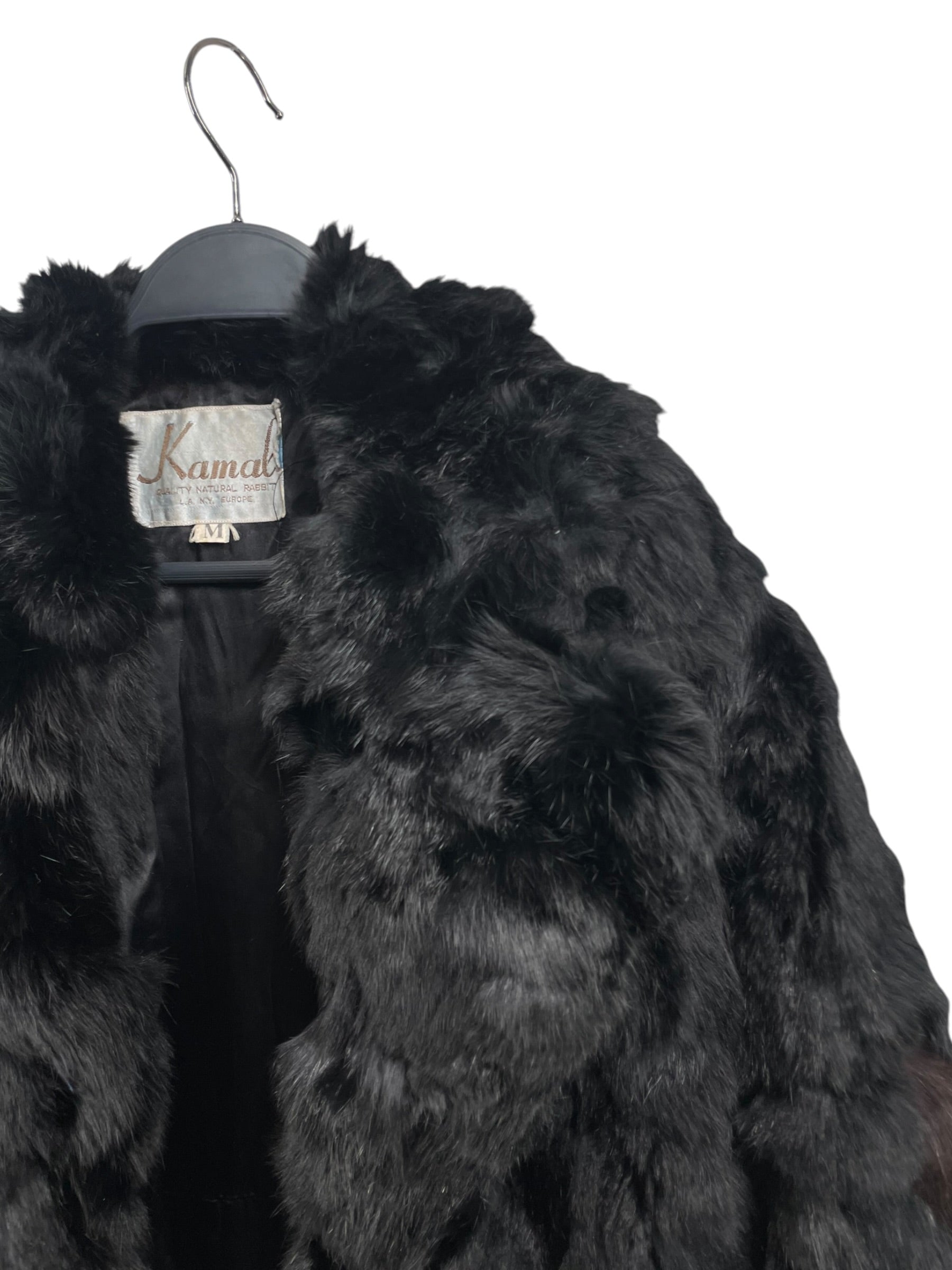 KAMAL/Jacket/M/Fur/BLK/RABBIT FUR COAT view 3