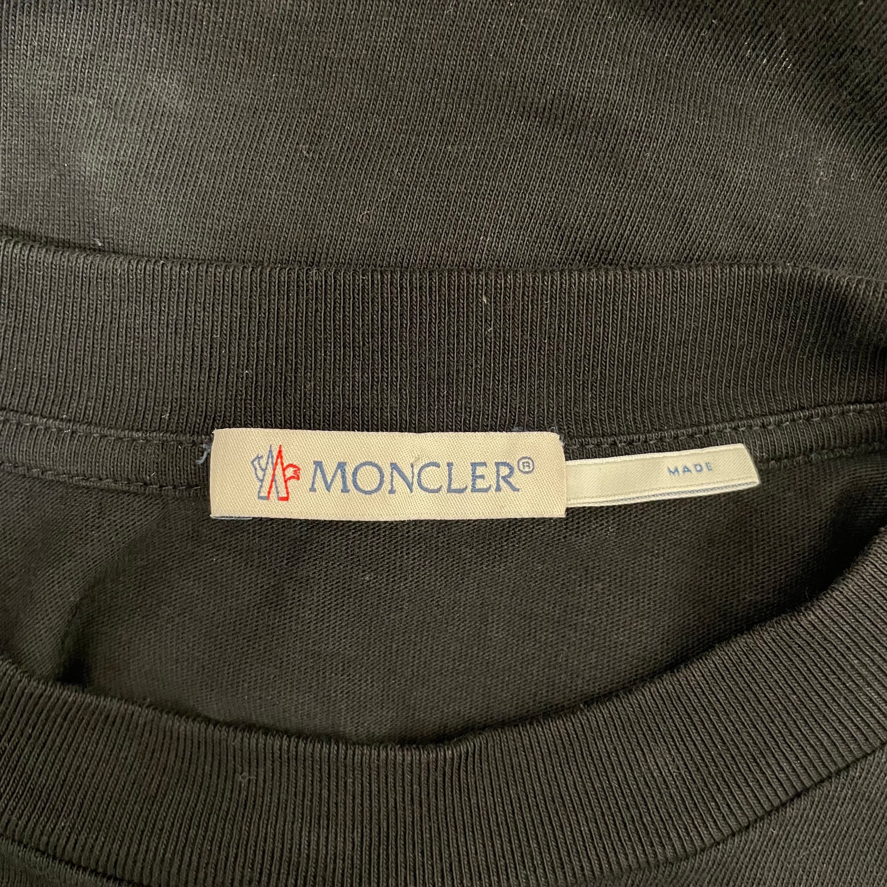 MONCLER/T-Shirt/XS/Cotton/BLK/ view 3