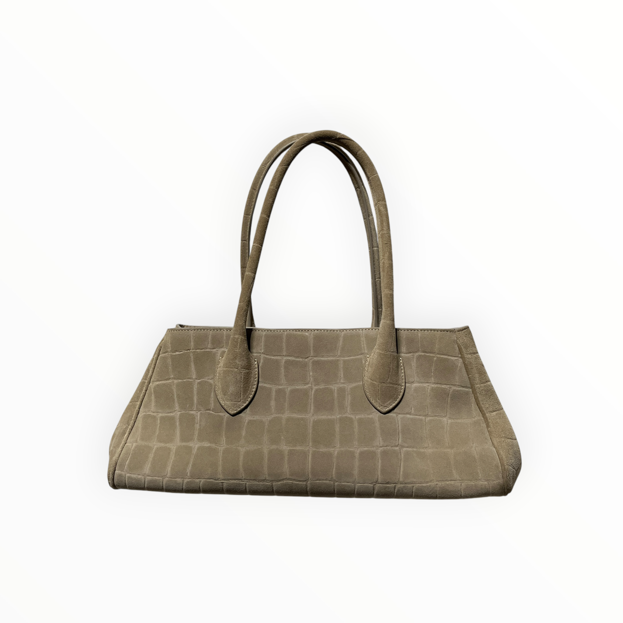 AMIRI/Hand Bag/Animal Pattern/Suede/BEG/top handles view 2