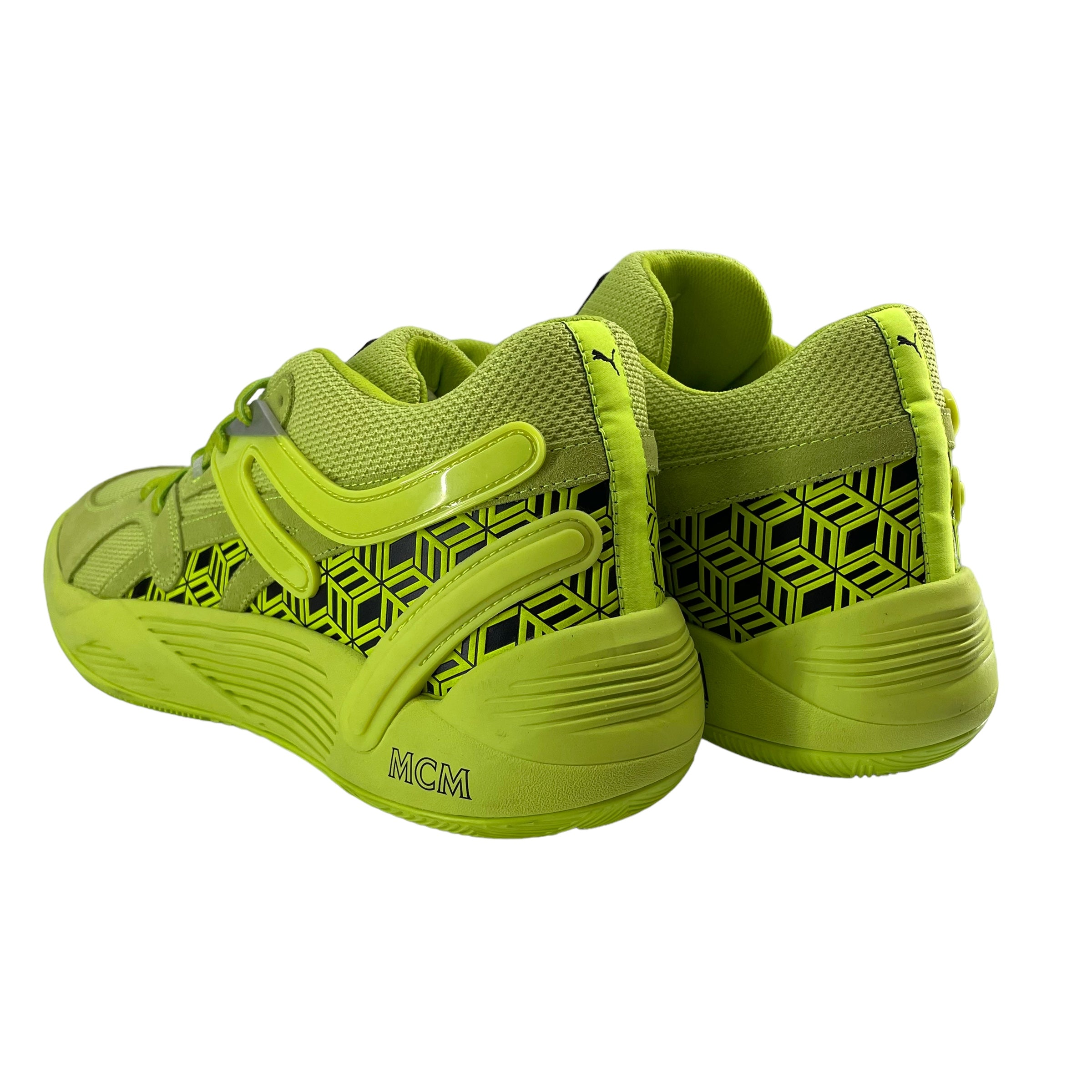 MCM/PUMA/Low-Sneakers/US 12/Polyester/GRN/NEON RUNNER / TRC BLAZE COURT view 2
