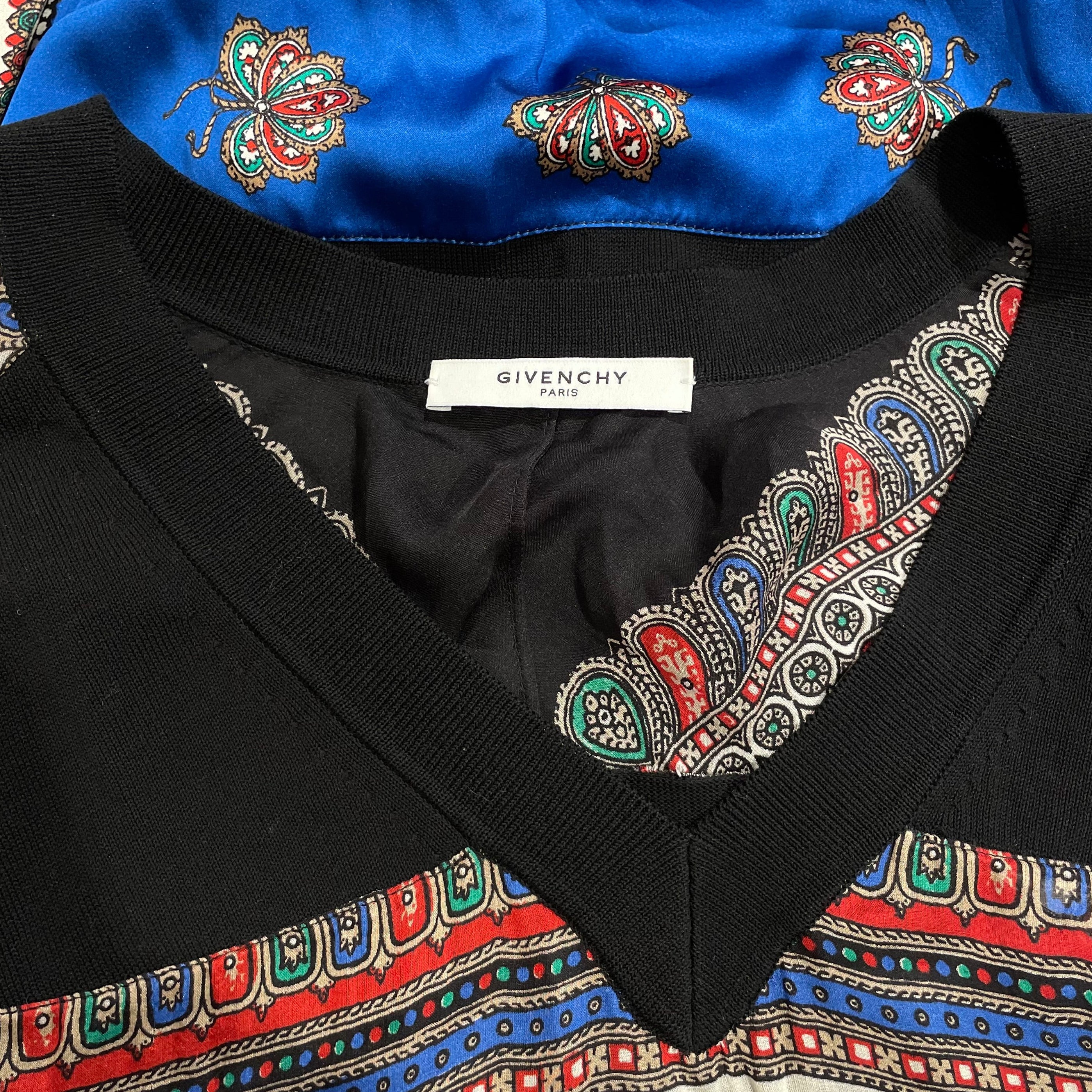 GIVENCHY/LS T-Shirt/L/Paisley/Silk/MLT/TISCI SHEER V NECK view 3