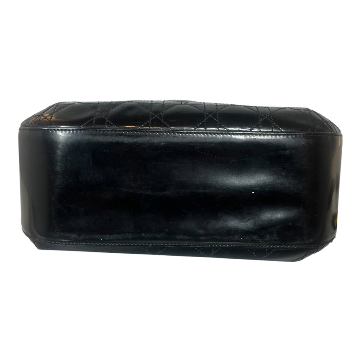 Christian Dior/Bag/Leather/BLK/Cannage Patent Leather Bag view 6