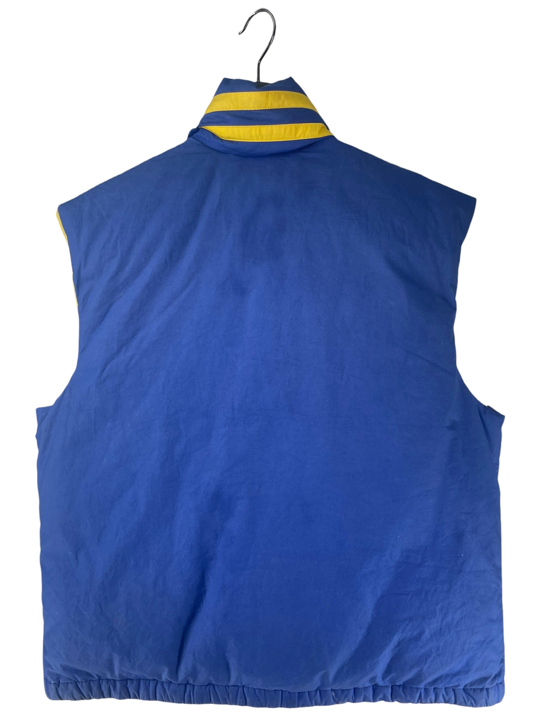 POLO RALPH LAUREN/Puffer Vest/L/Cotton/BLU/90S YELLOW LINER PUF VEST view 2