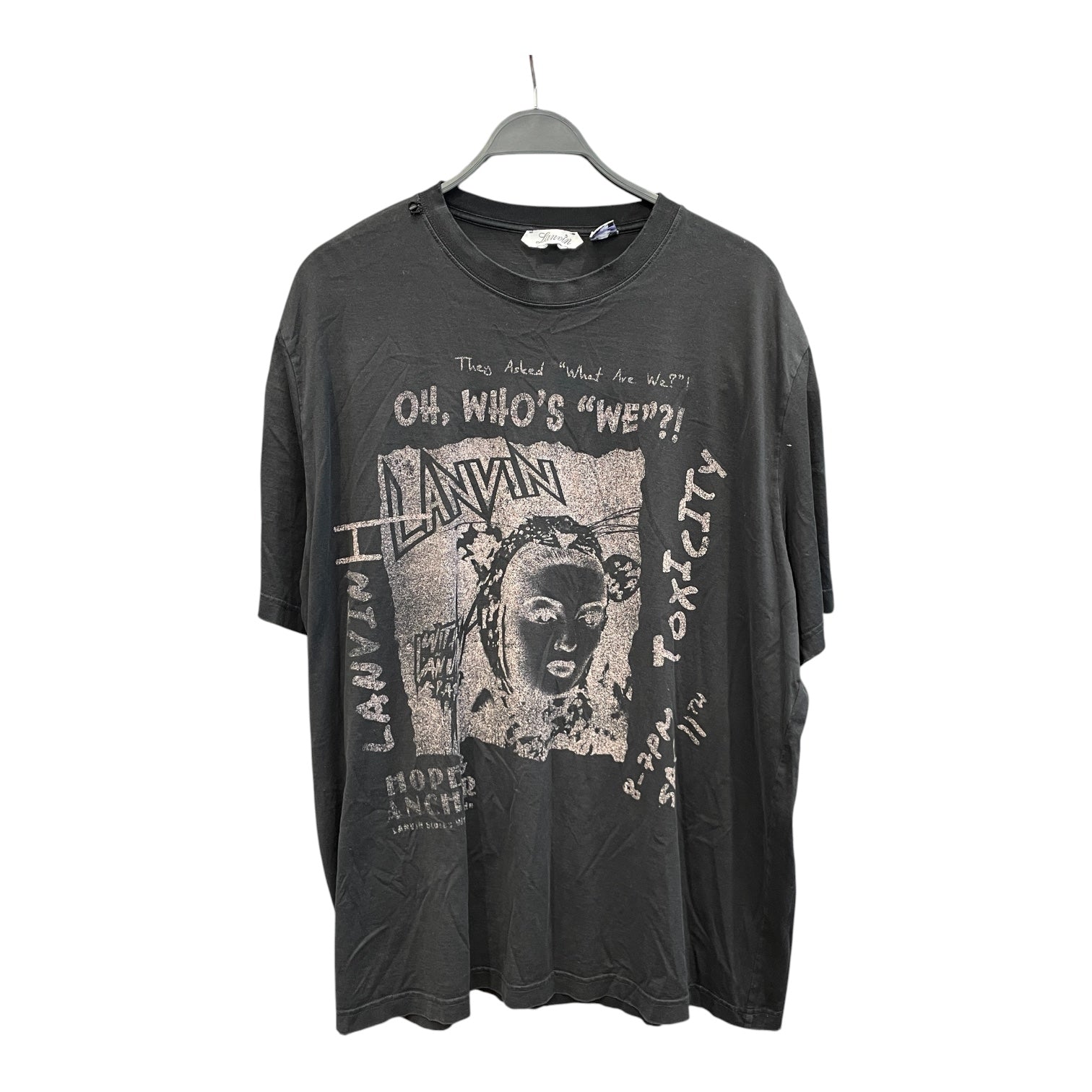 LANVIN/T-Shirt/2X/Cotton/BLK/Graphic/LANVIN TS/SS GRAPHIC FRONT view 2