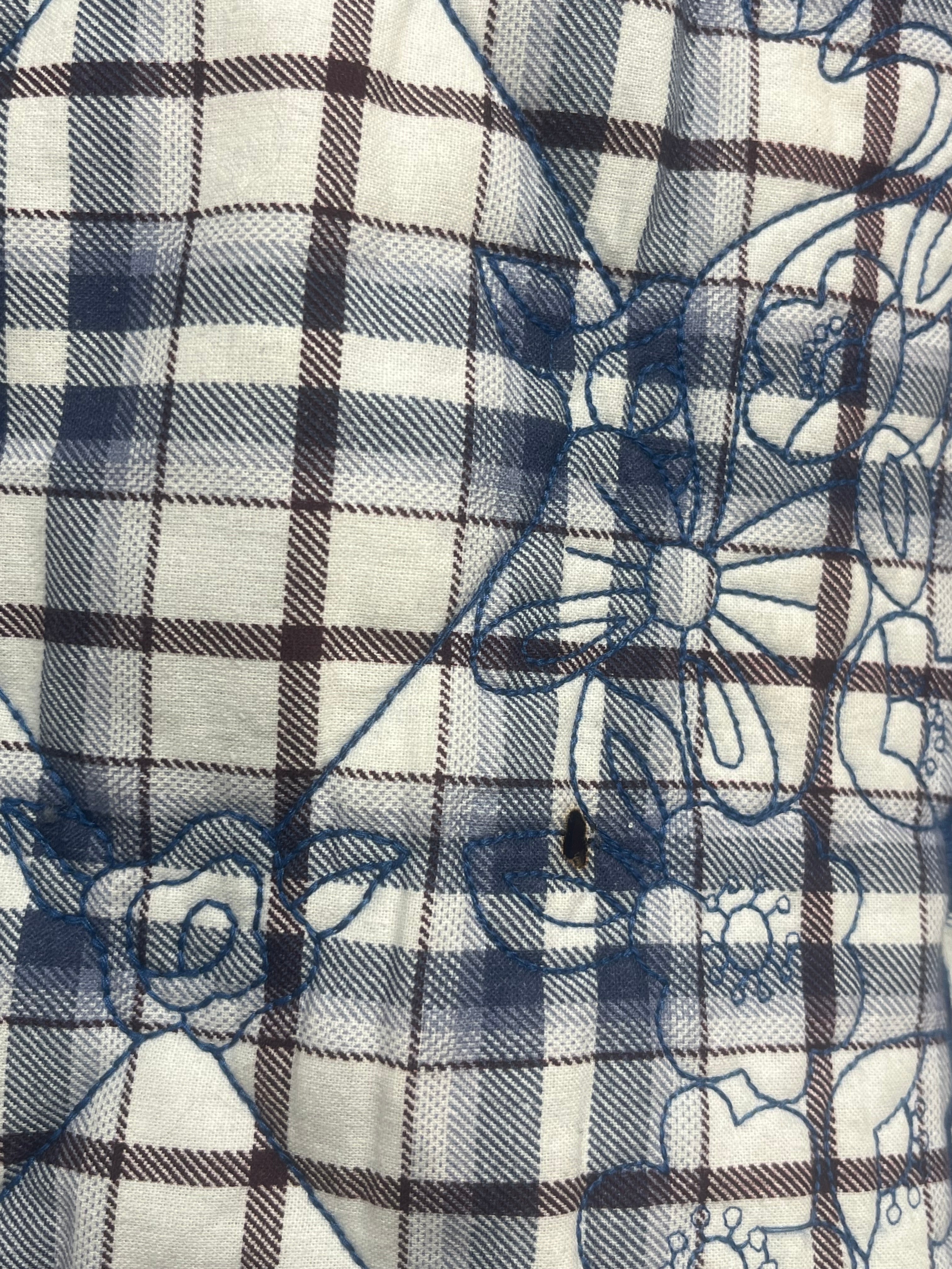 DAMSON MADDER/Jacket/Plaid/Cotton/WHT/blue brown plaid view 5