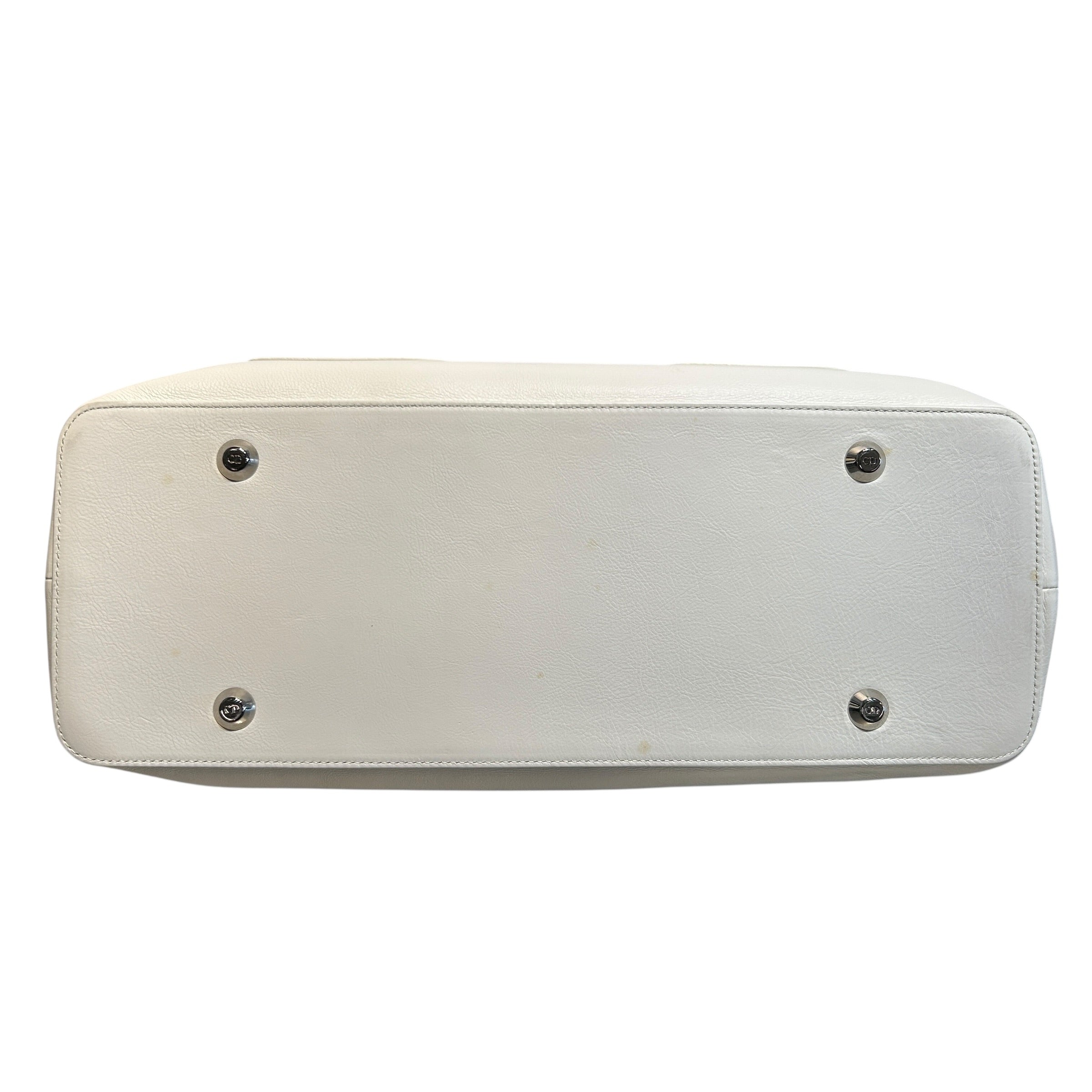 Christian Dior/Hand Bag/Leather/WHT/Flight Handbag view 3