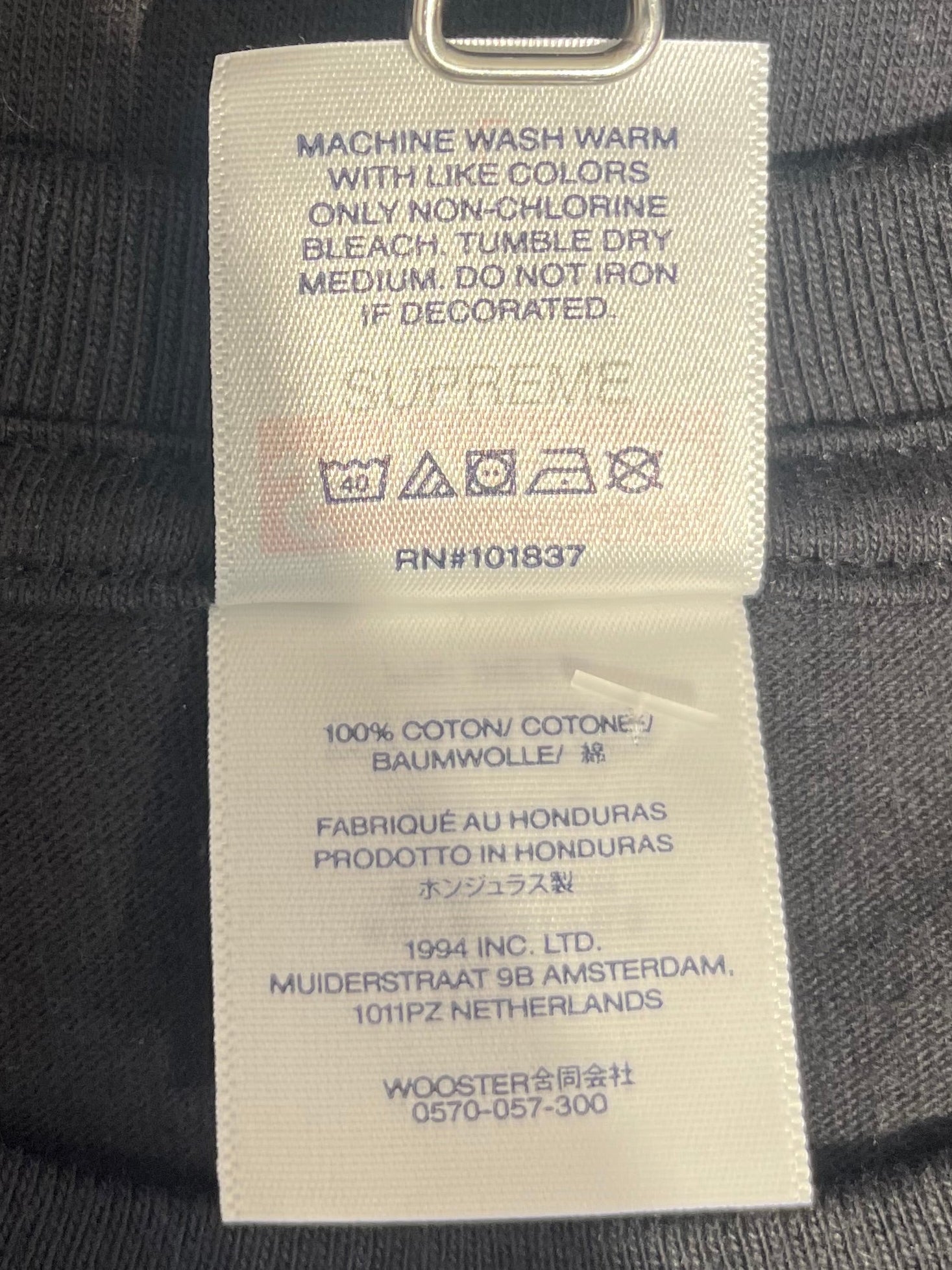 Supreme/T-Shirt/L/Cotton/BLK/SPLIT TONGUE view 4