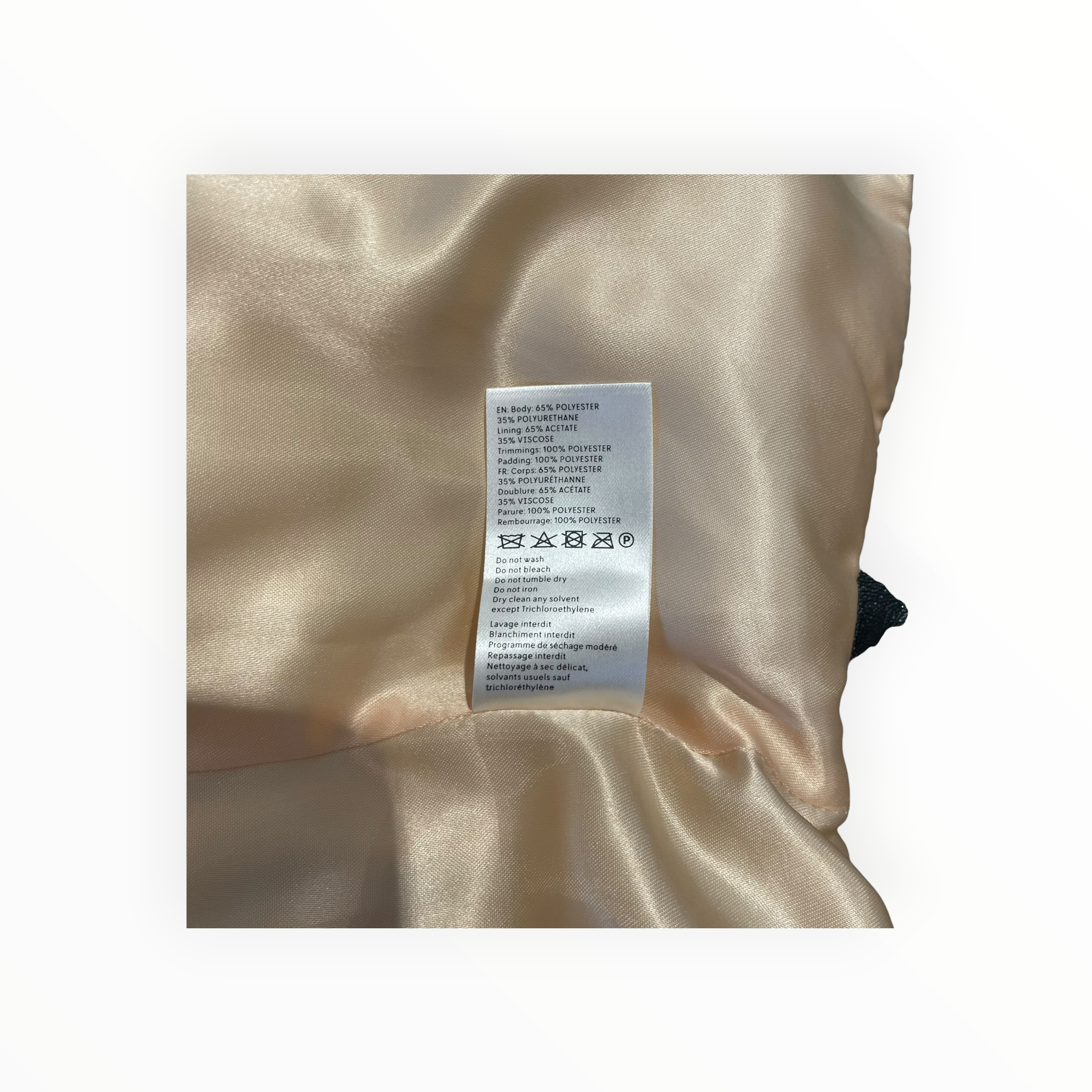 nanushka/Coat/XS/Nylon/BLK/Nanushka Strap Coat view 4