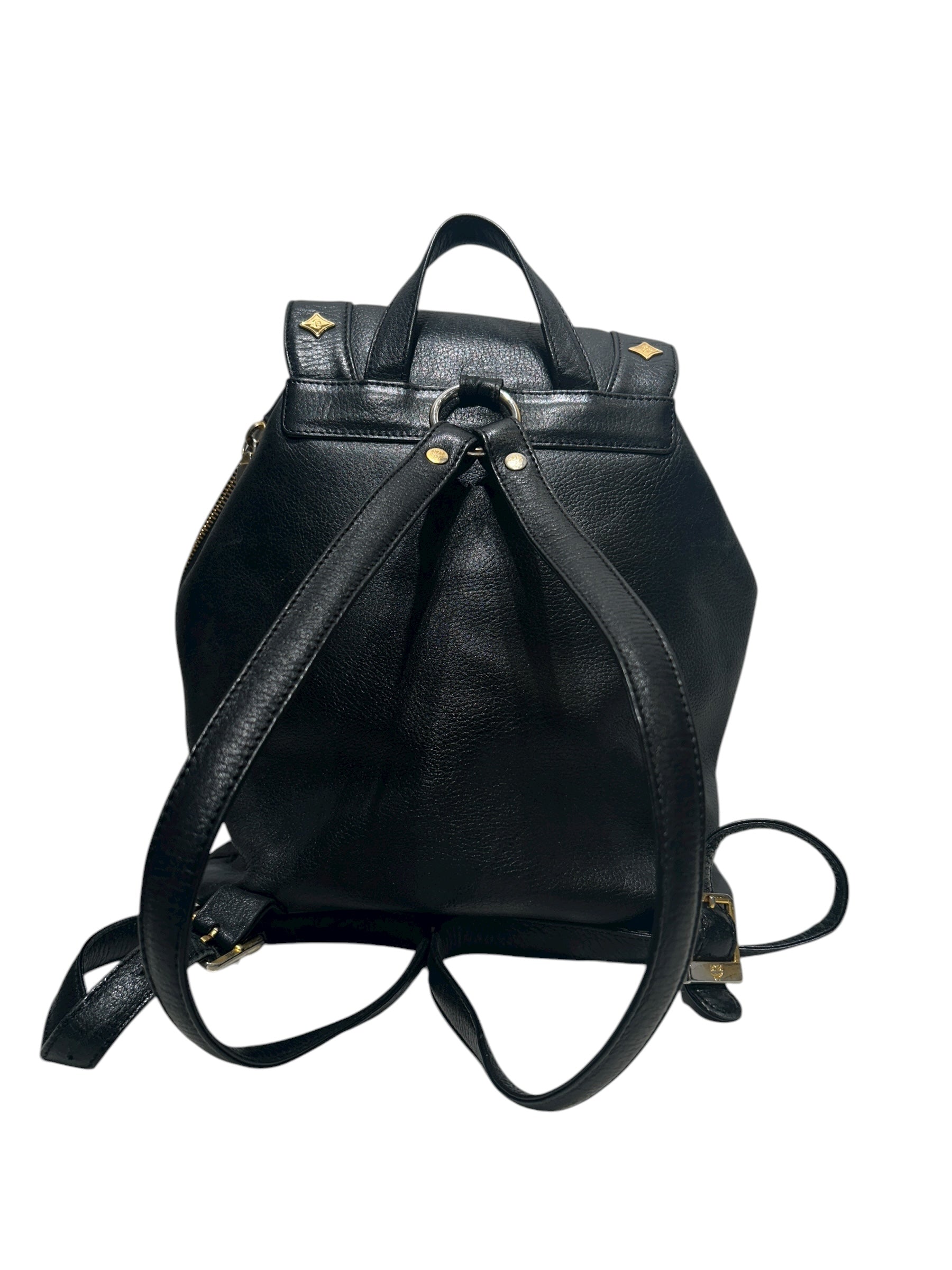 MCM/Backpack/Leather/BLK/ALL BLACK LEATHER BACKPACK view 2