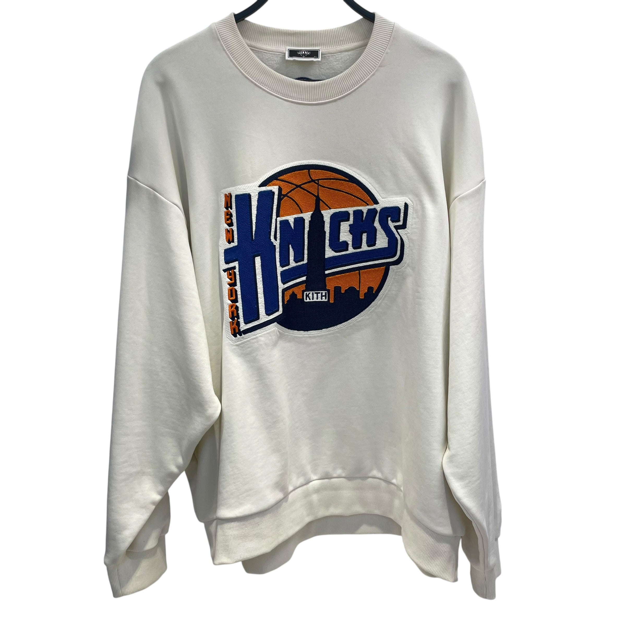 KITH/Sweater/XXL/Cotton/WHT/knicks/empire state/org ny view 1