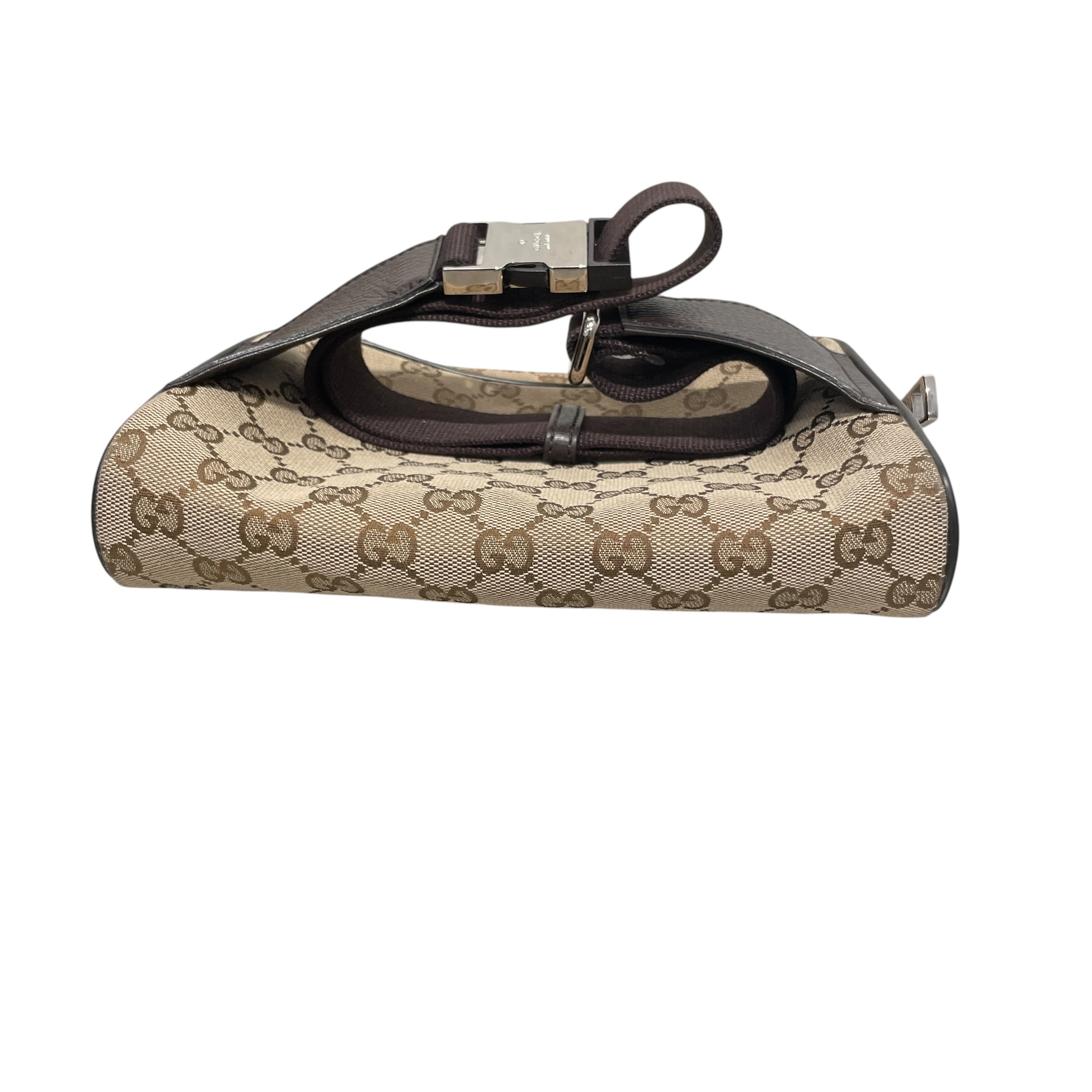 GUCCI/Fanny Pack/Leather/KHK/CANVAS BELT BAG view 3