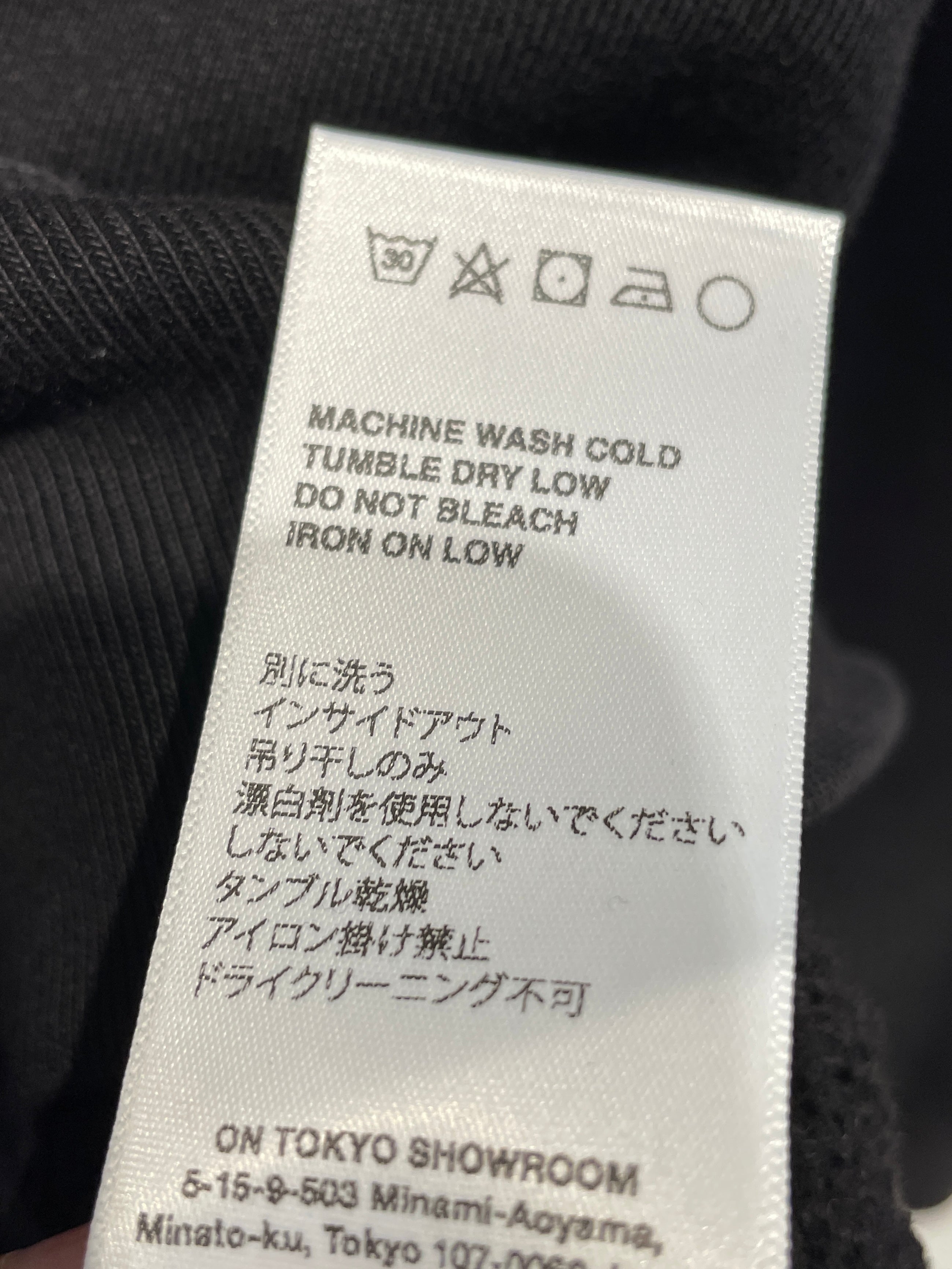 NO MAINTENANCE/Hoodie/M/Cotton/BLK/blank hoodie, minor stain pkt view 4