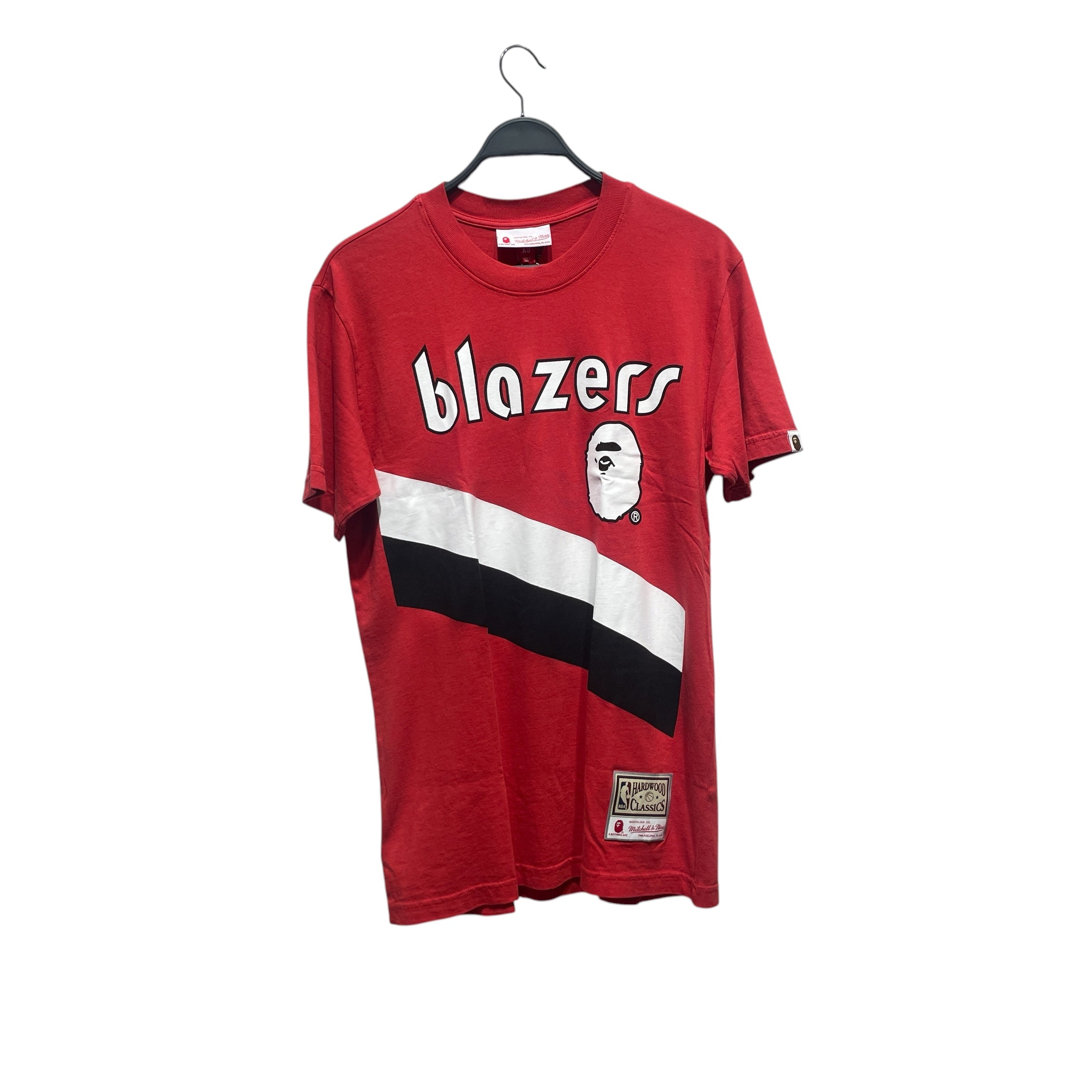 A BATHING APE/mitchell&ness/T-Shirt/XS/Cotton/RED/ view 1