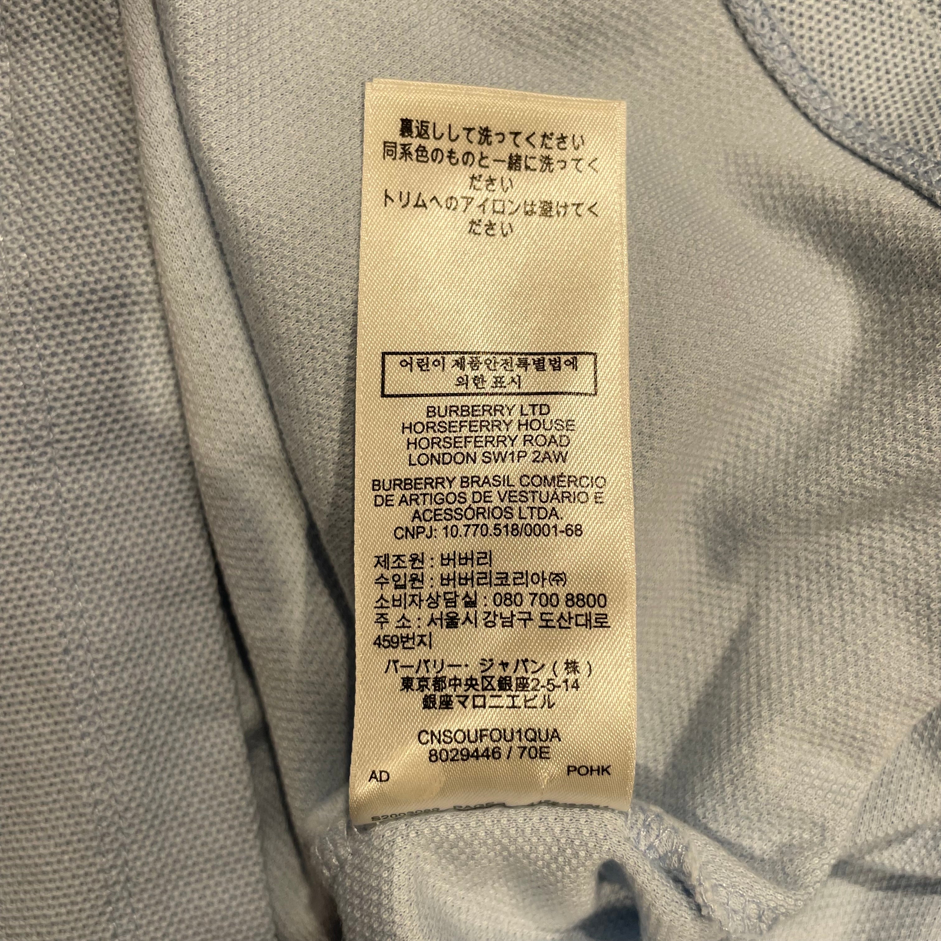 BURBERRY LONDON/Polo Shirt/XS/BLU/ view 7