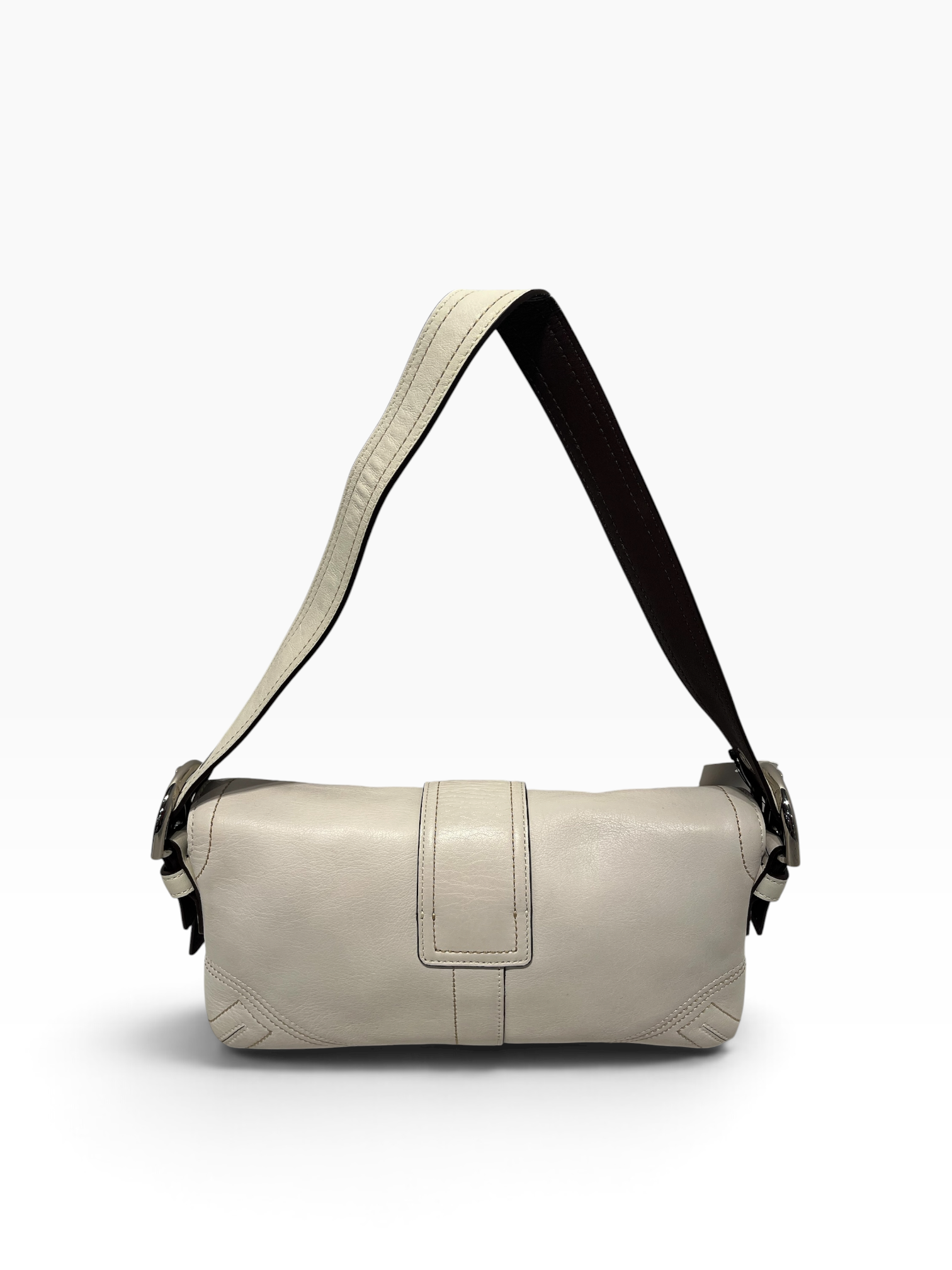 COACH/Bag/Leather/WHT/Soho small flap view 3