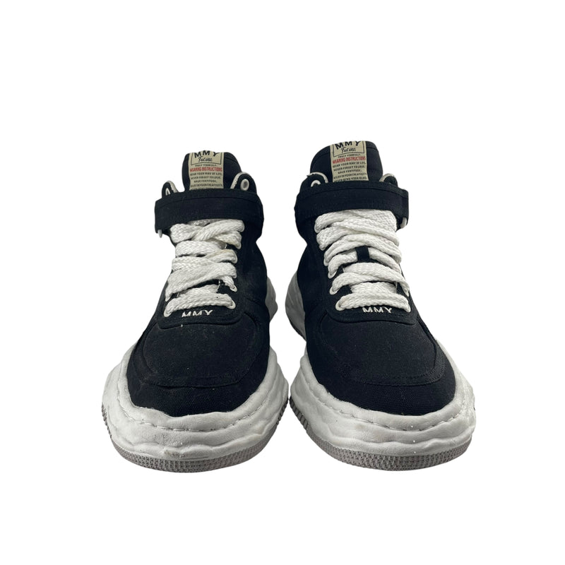MIHARA YASUHIRO/Hi-Sneakers/US 8/Cotton/BLK/STRAP
