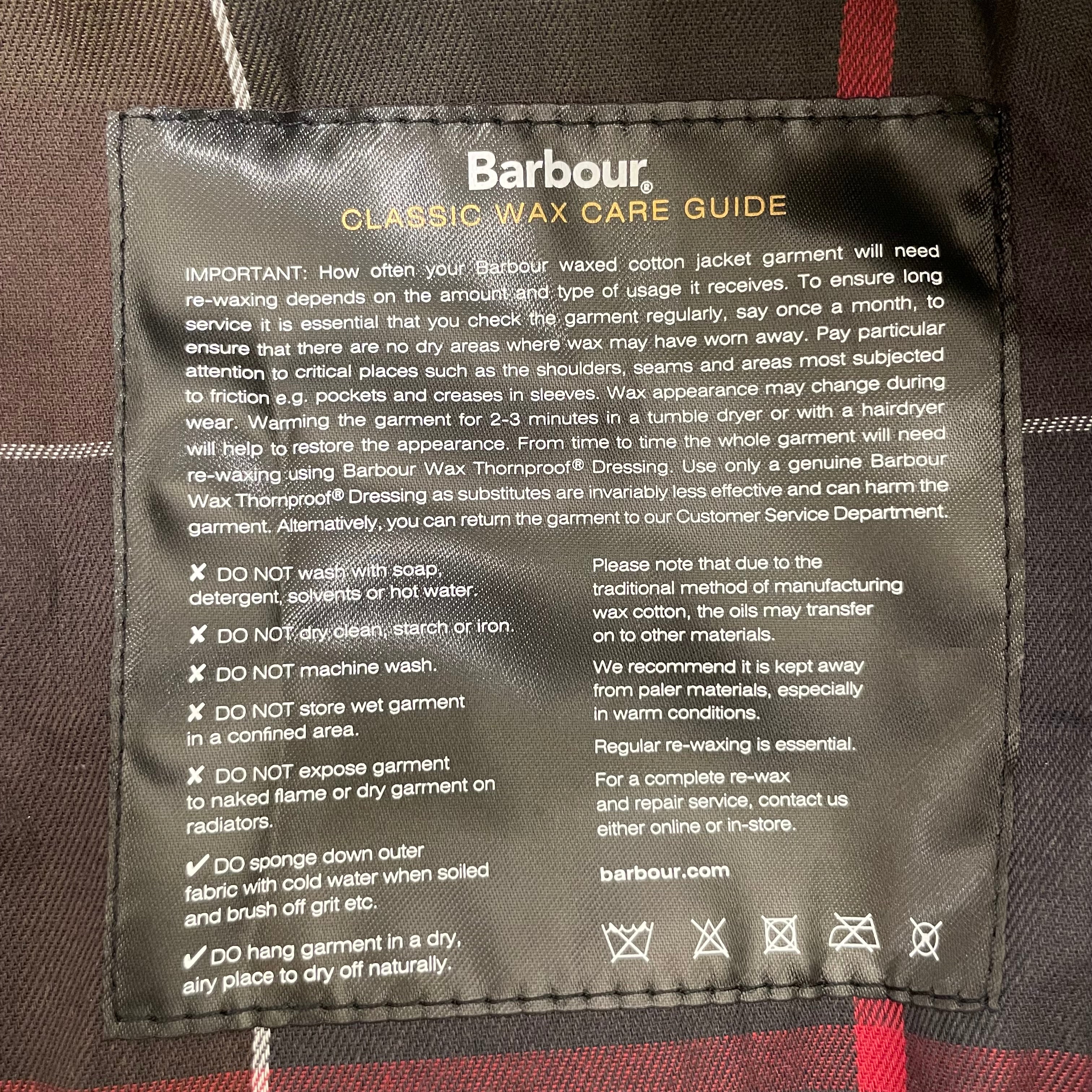 Barbour/Jacket/4/Plaid/Cotton/GRN/Barbour Waxed Cotton, Collar view 5